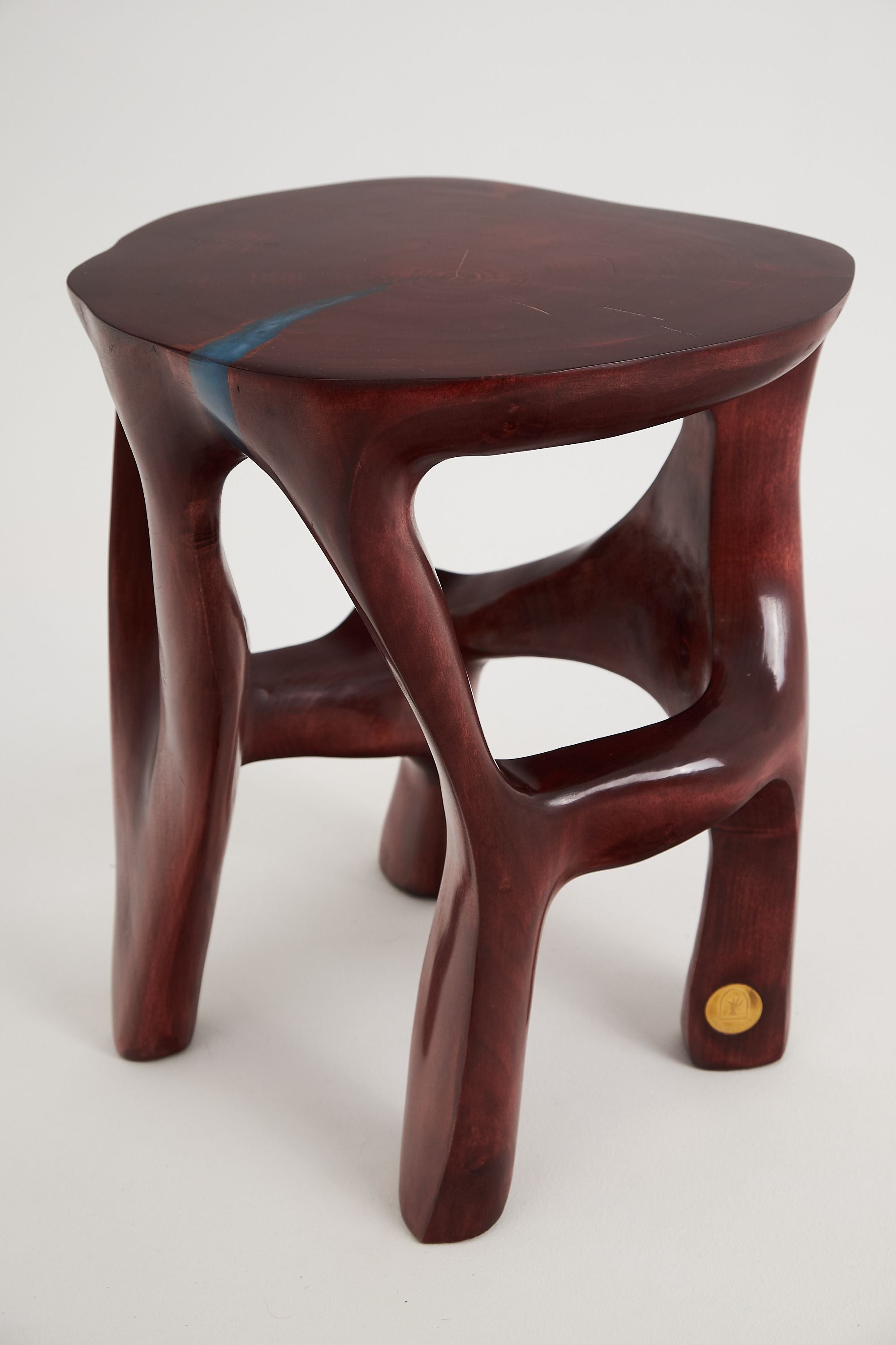 Satyrs, Elegant Red Sculptural Coffee Table 