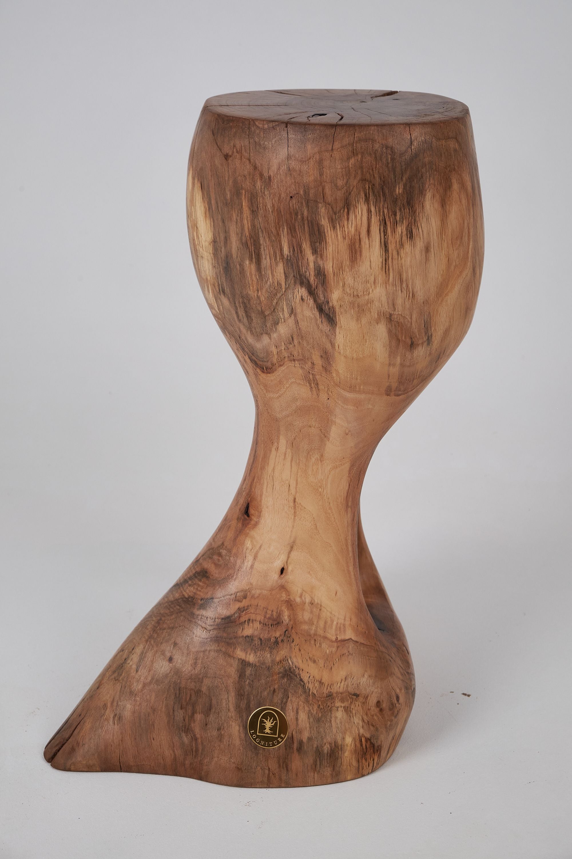 Leszy, Sculptural Side Table, Carved From Solid Wood - image 6