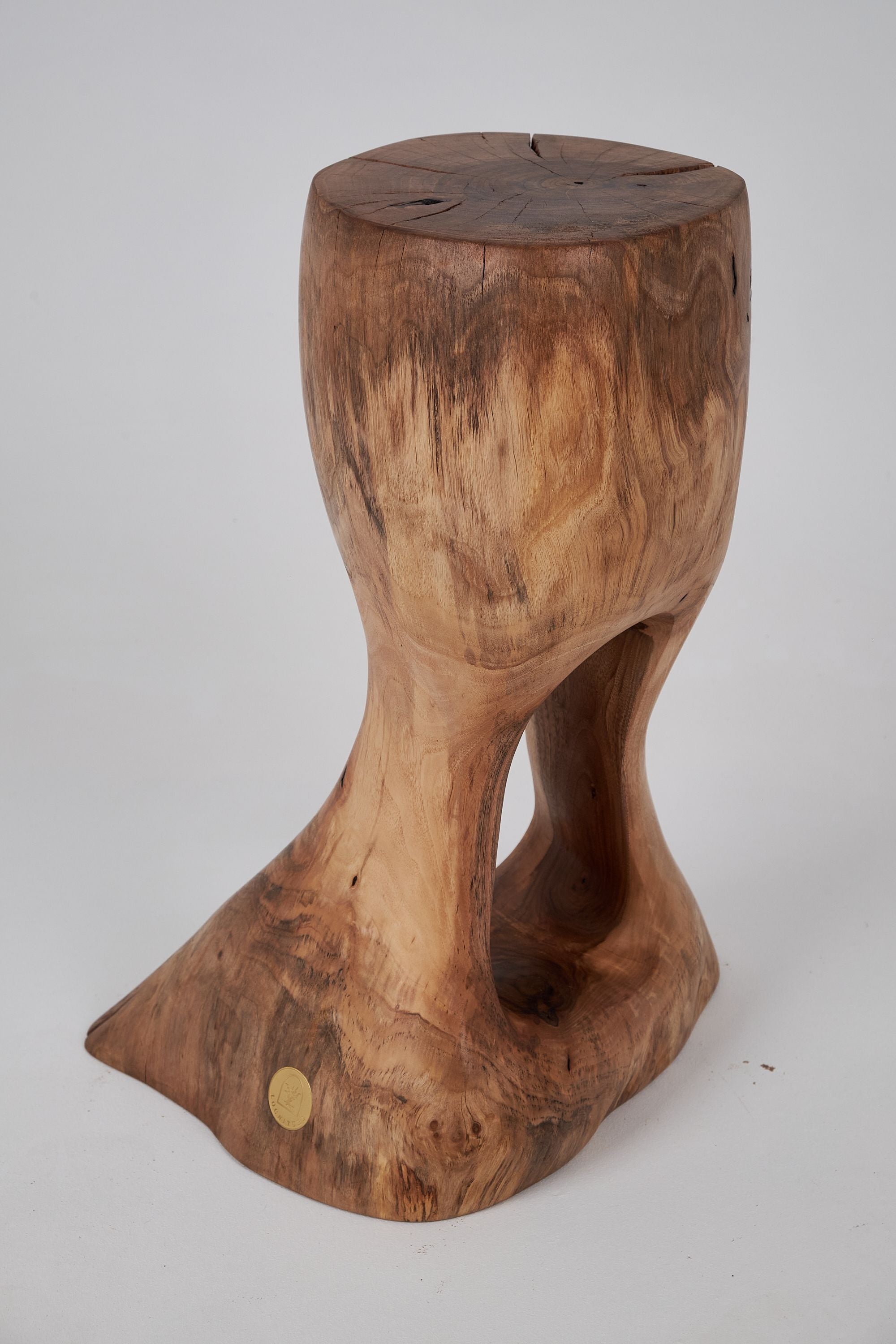 Leszy, Sculptural Side Table, Carved From Solid Wood - image 9