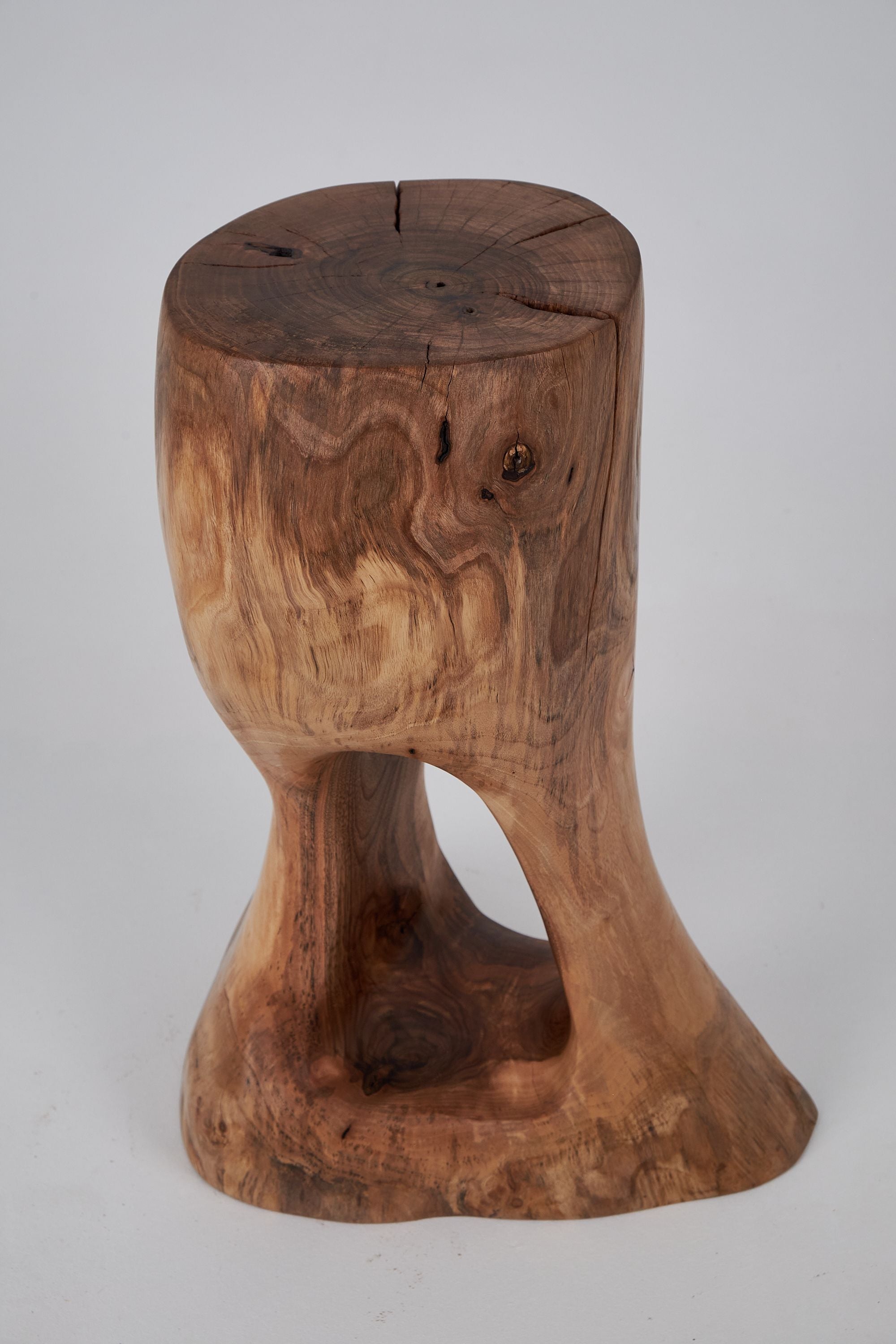 Leszy, Sculptural Side Table, Carved From Solid Wood - image 12