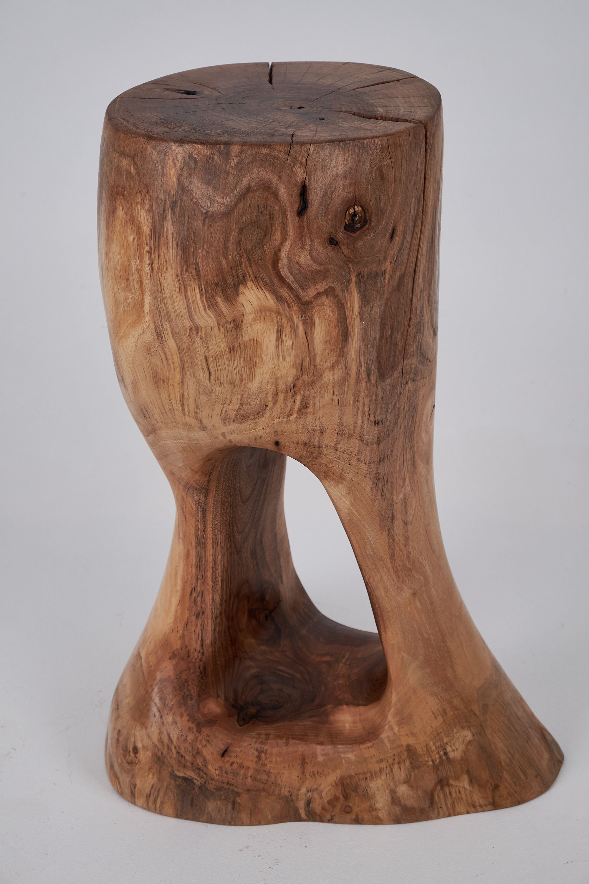 Leszy, Sculptural Side Table, Carved From Solid Wood - image 10