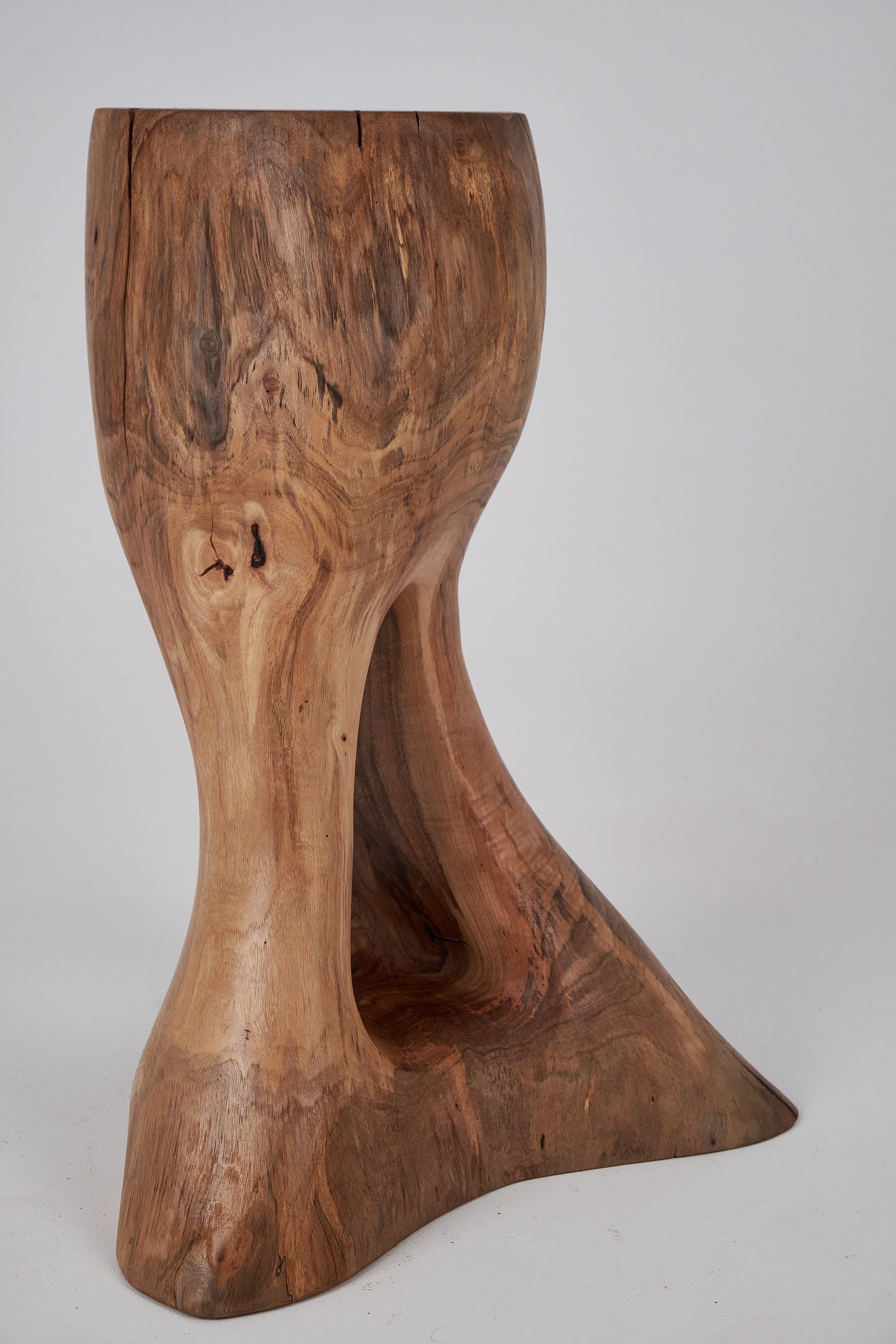 Leszy, Sculptural Side Table, Carved From Solid Wood - image 15