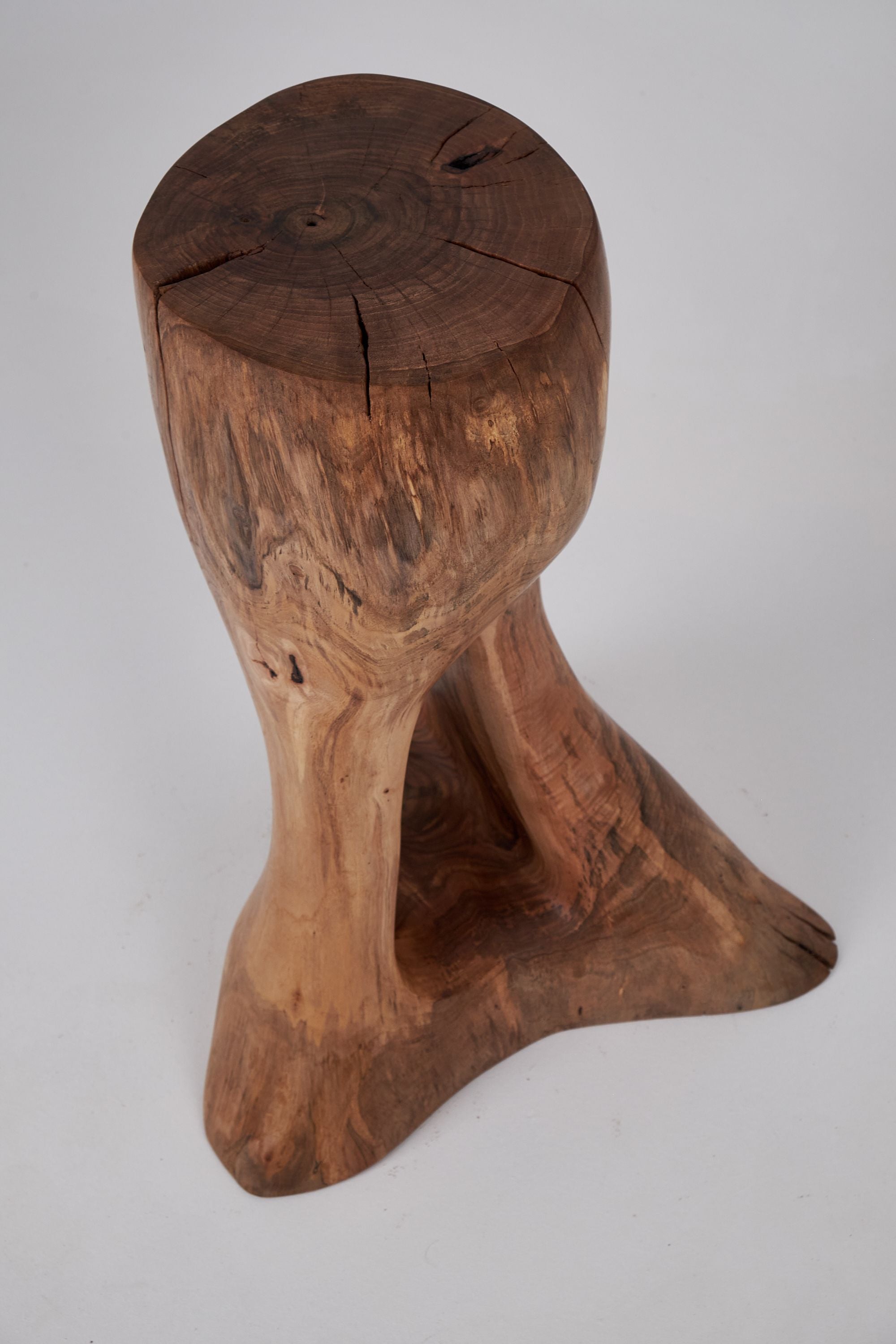 Leszy, Sculptural Side Table, Carved From Solid Wood - image 17