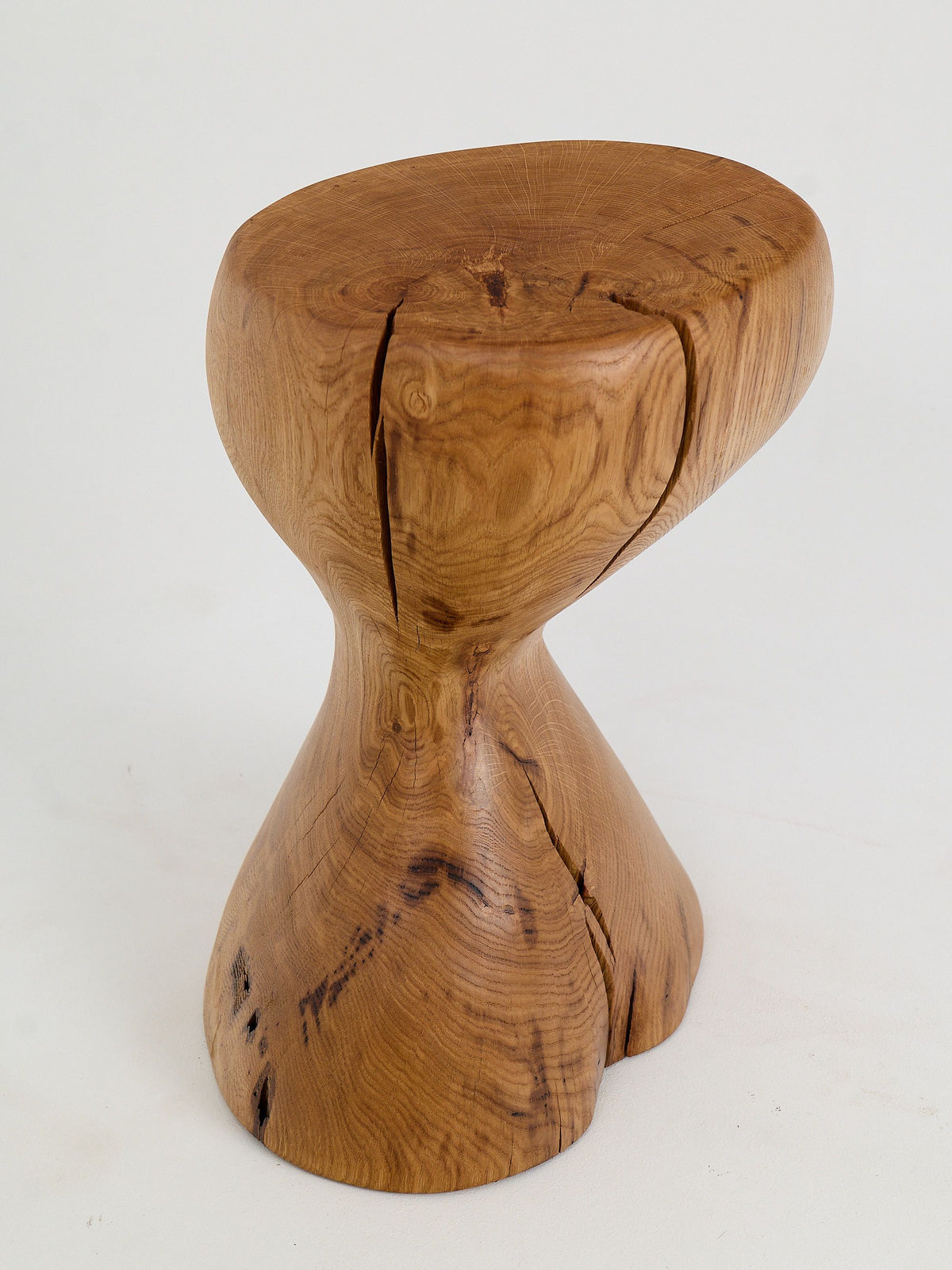 Leszy, Sculptural Side Table Carved in Solid Wood - image 12
