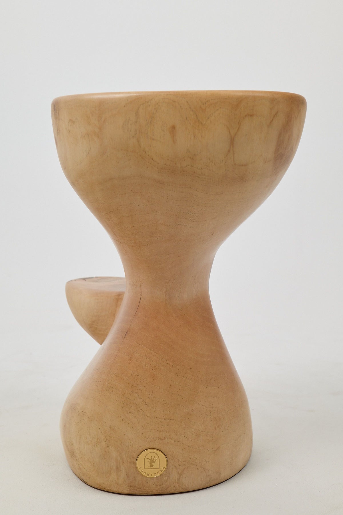 Leszy, Sculptural Side Table Carved in Solid Wood - image 8