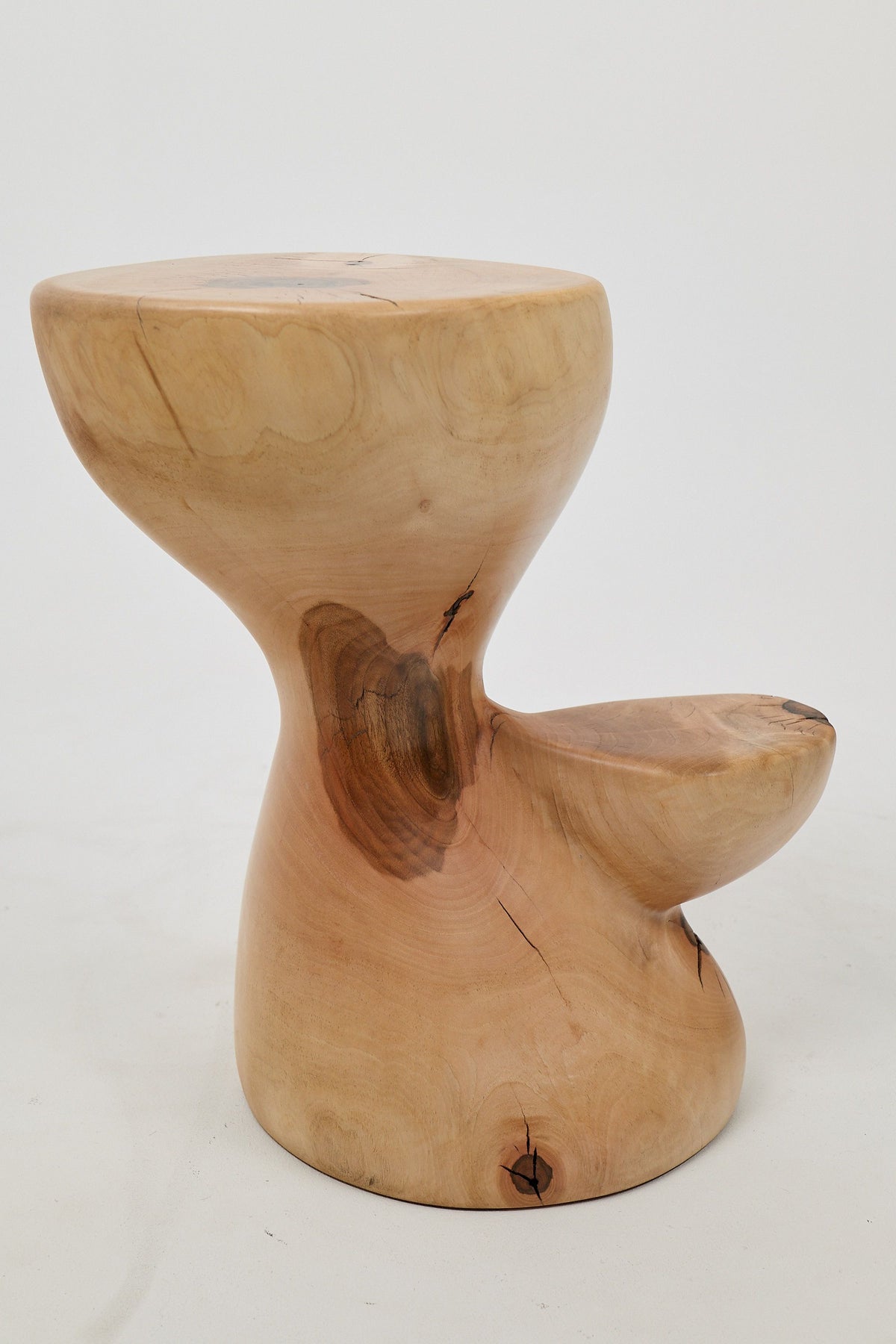 Leszy, Sculptural Side Table Carved in Solid Wood - image 10