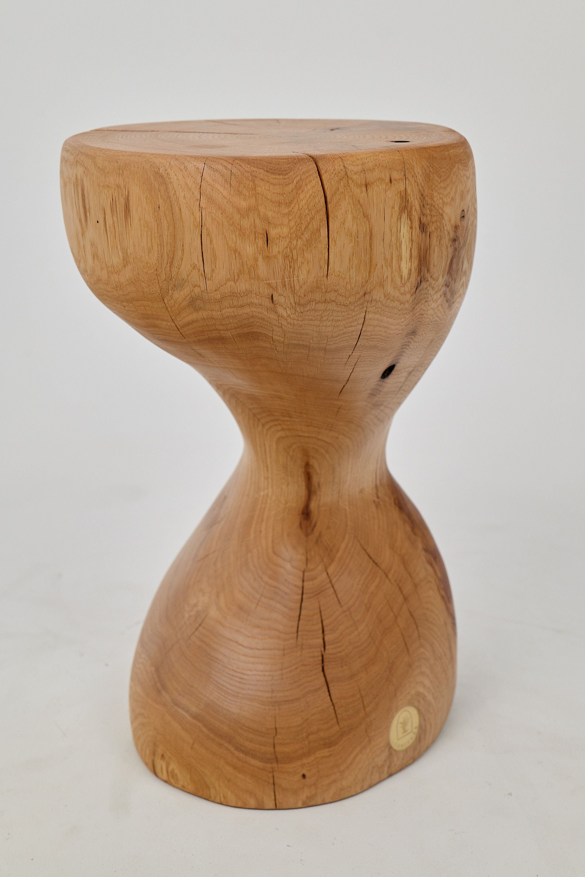 Leszy, Sculptural Side Table Carved in Solid Wood - image 4