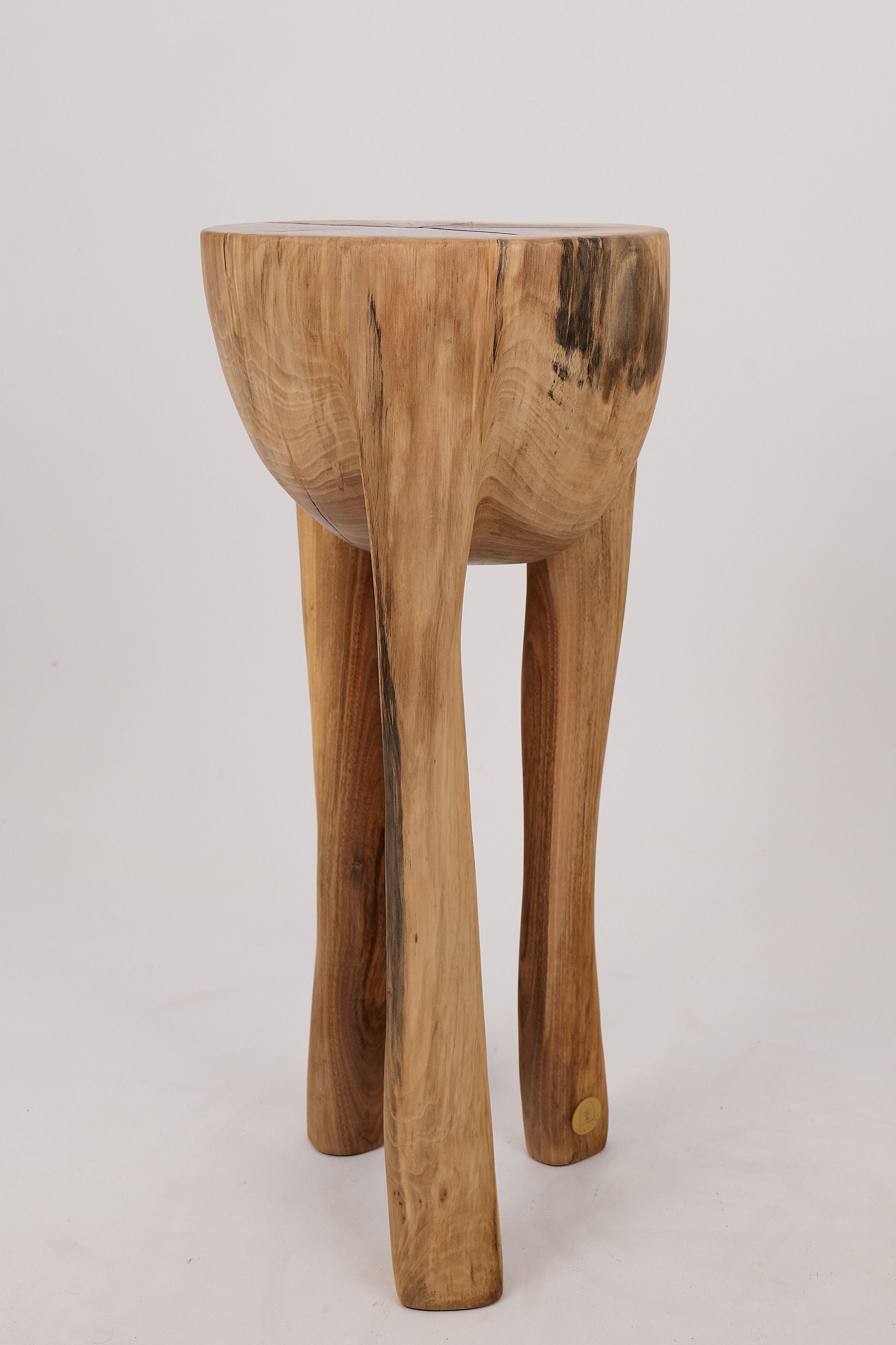 Leszy, Sculptural Side Table Carved in Solid Wood - image 17