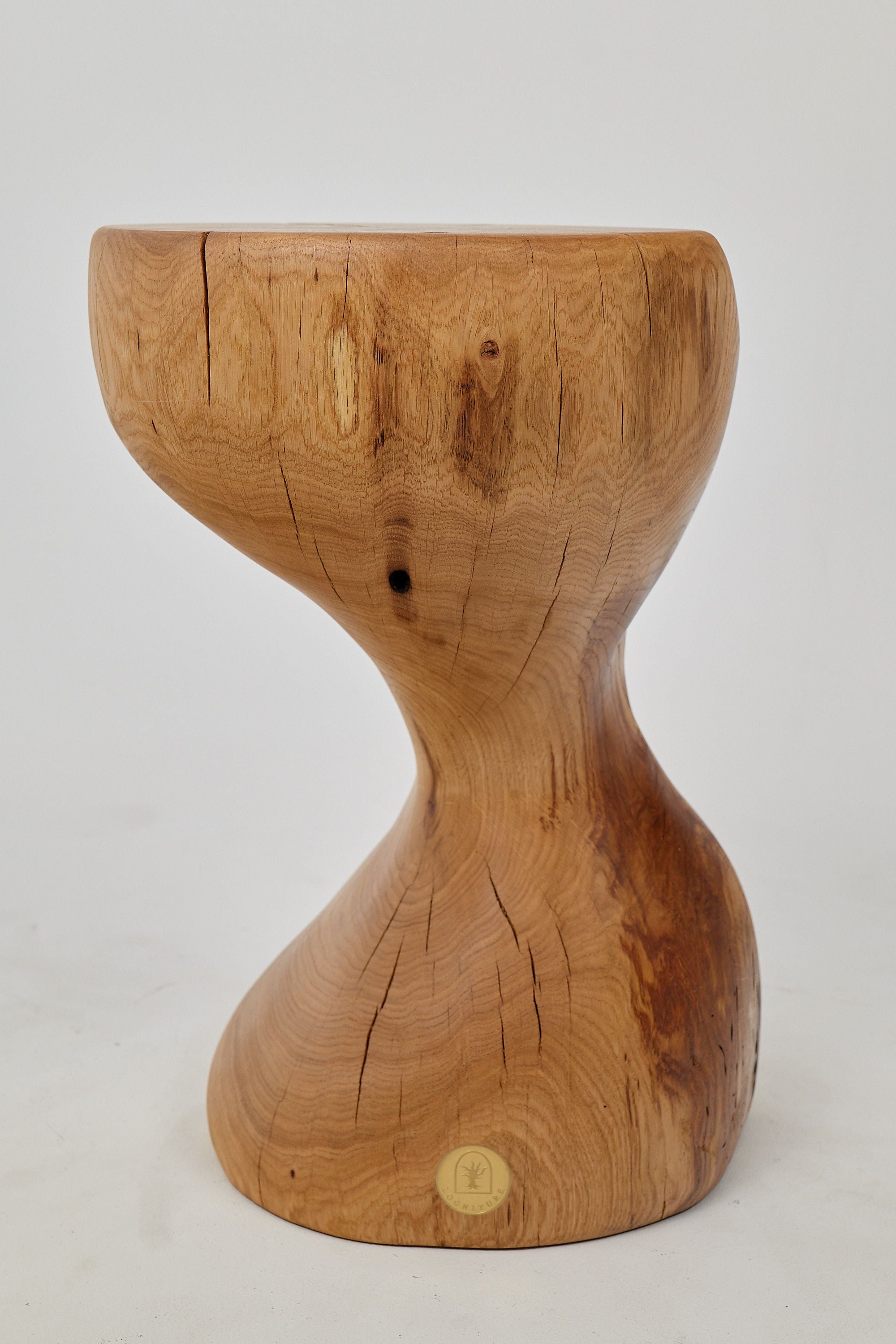Leszy, Sculptural Side Table Carved in Solid Wood - image 6