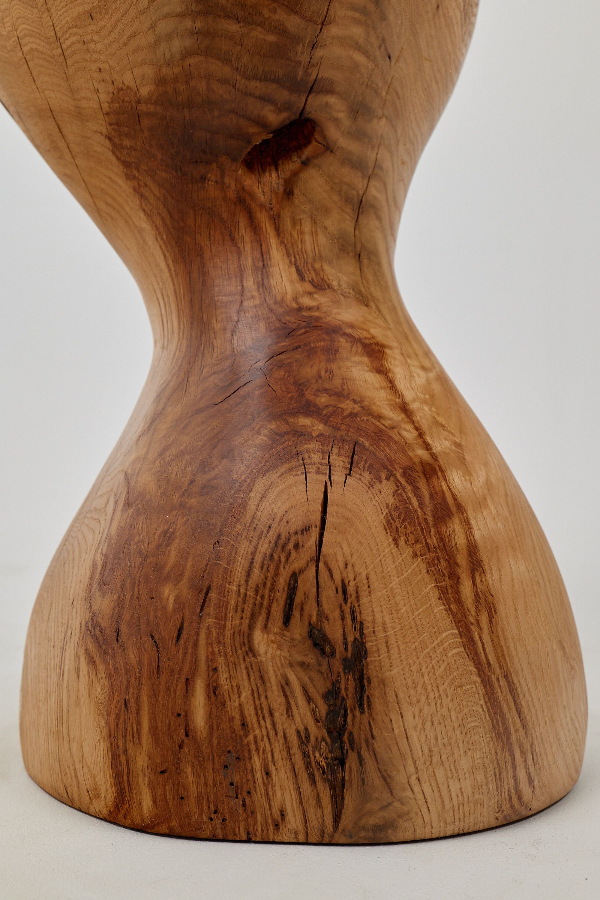Leszy, Sculptural Side Table Carved in Solid Wood - image 11