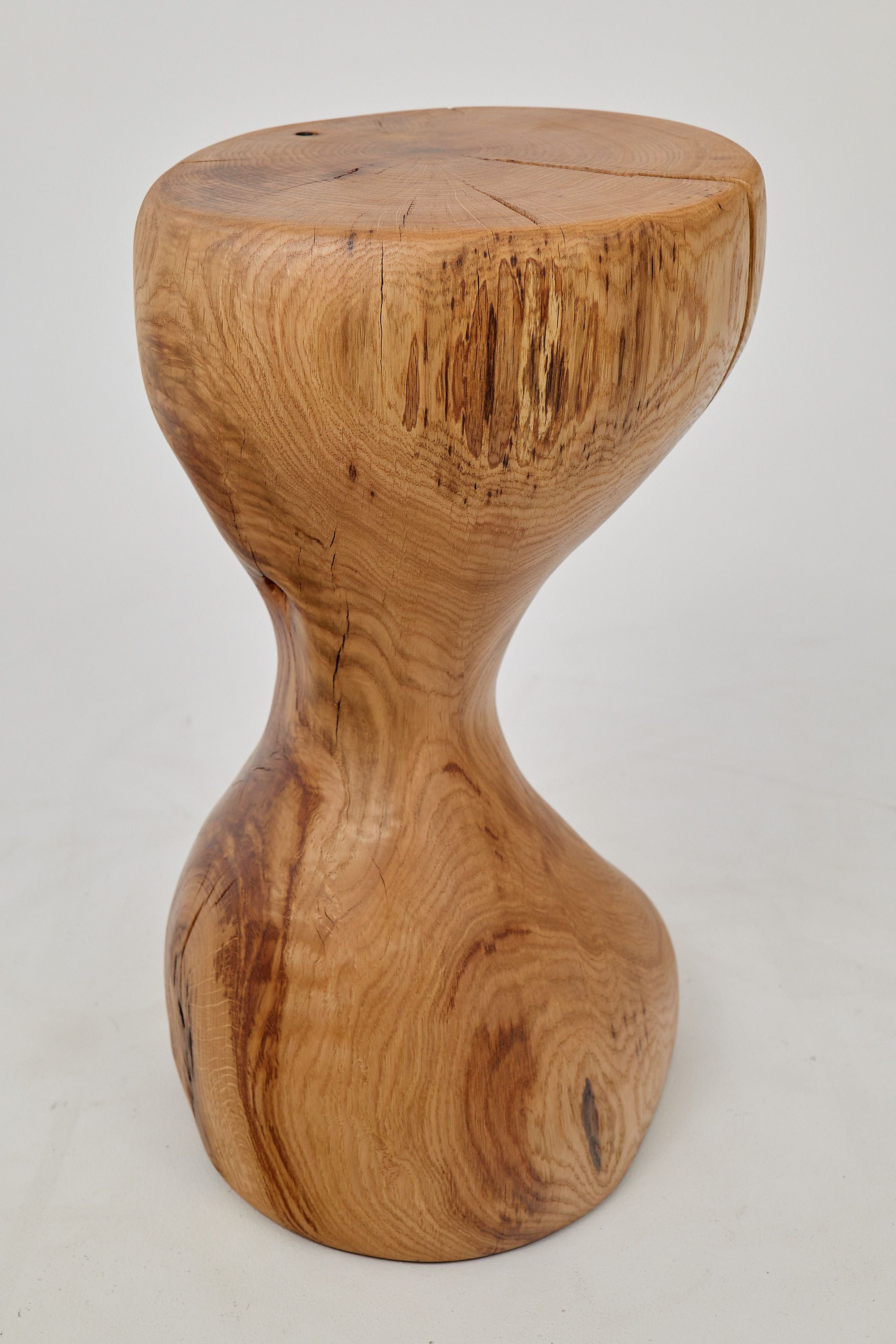 Leszy, Sculptural Side Table Carved in Solid Wood - image 12