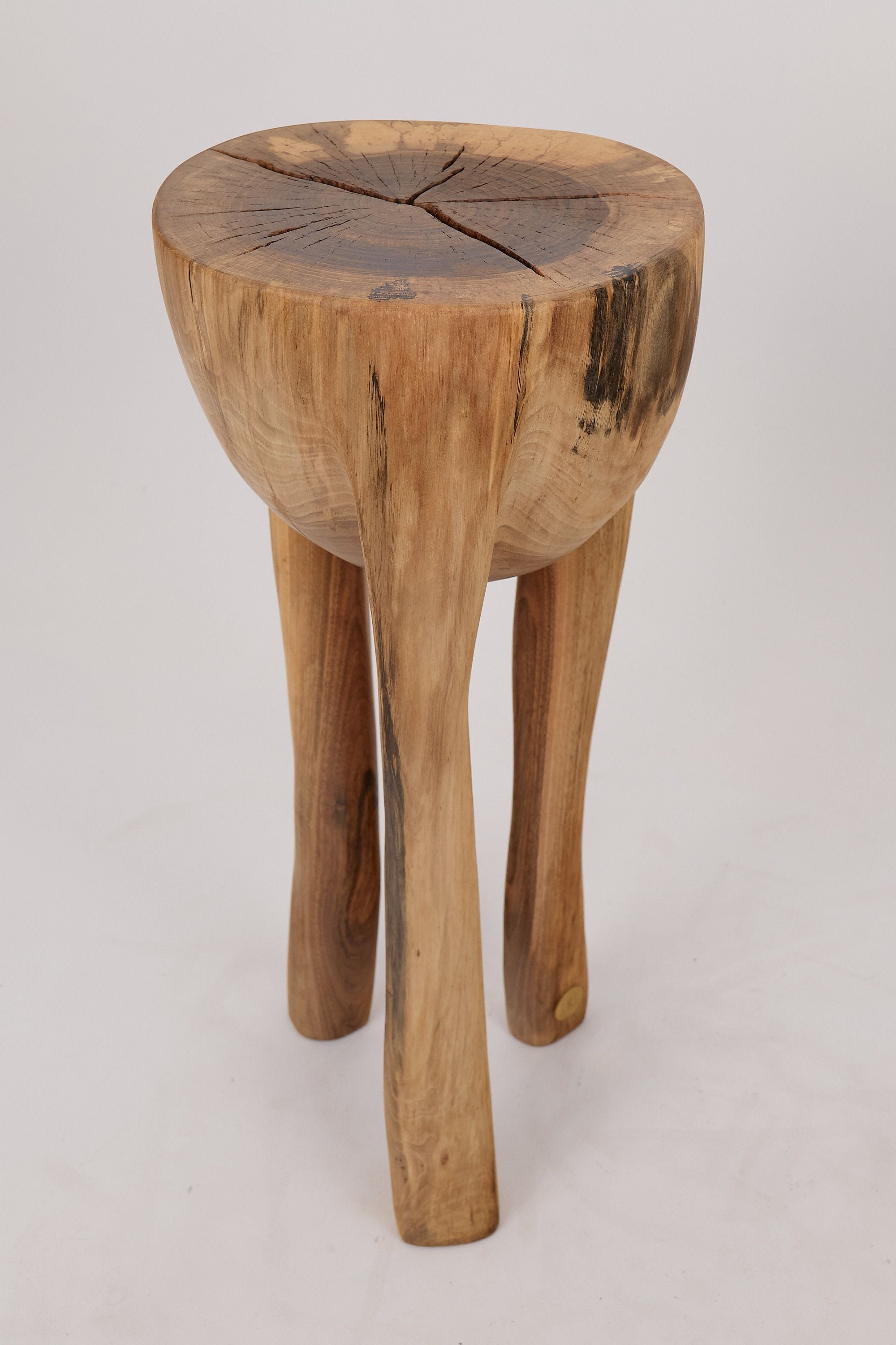 Leszy, Sculptural Side Table Carved in Solid Wood - image 16