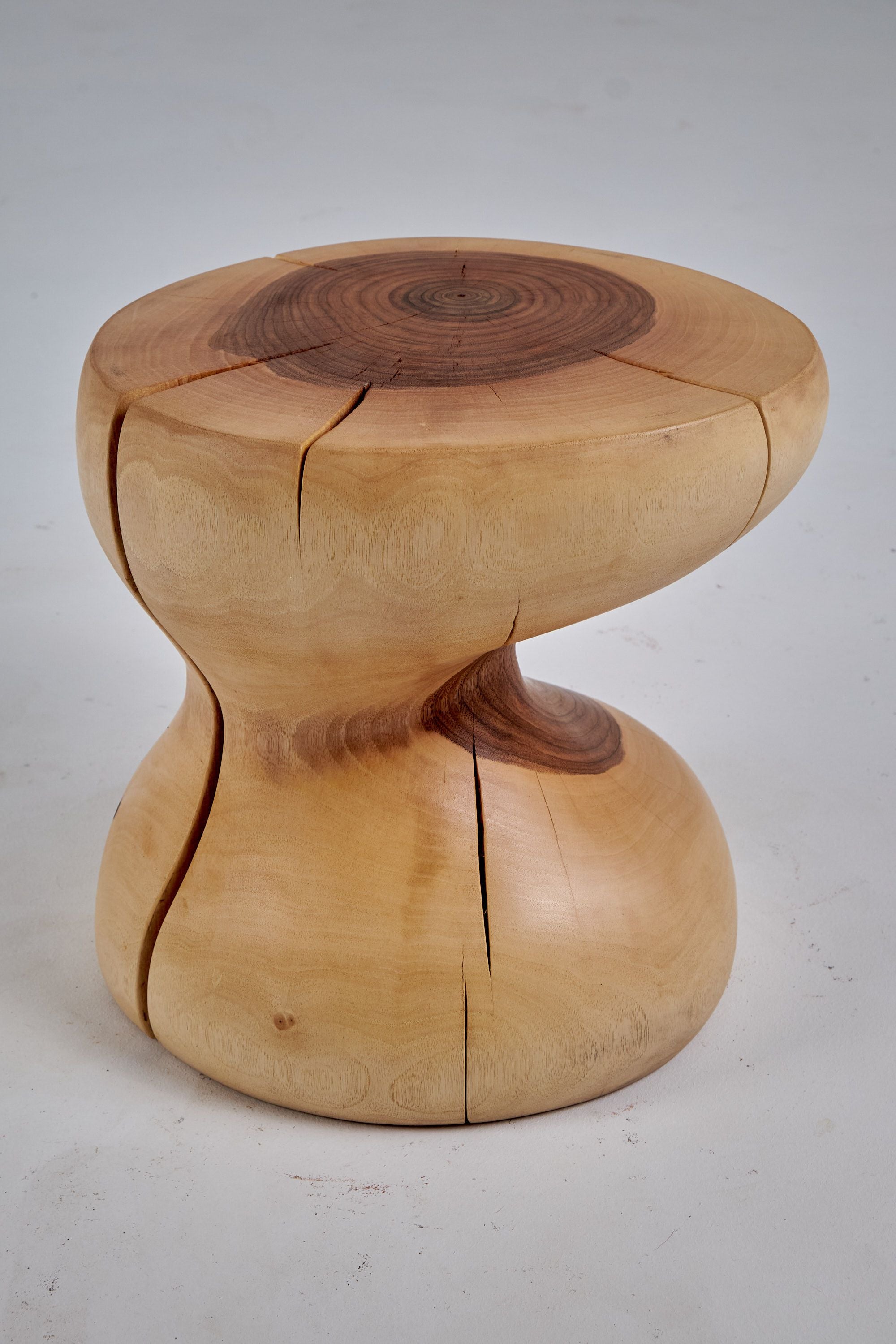 Leszy, Sculptural Side Table Carved in Solid Wood - image 11