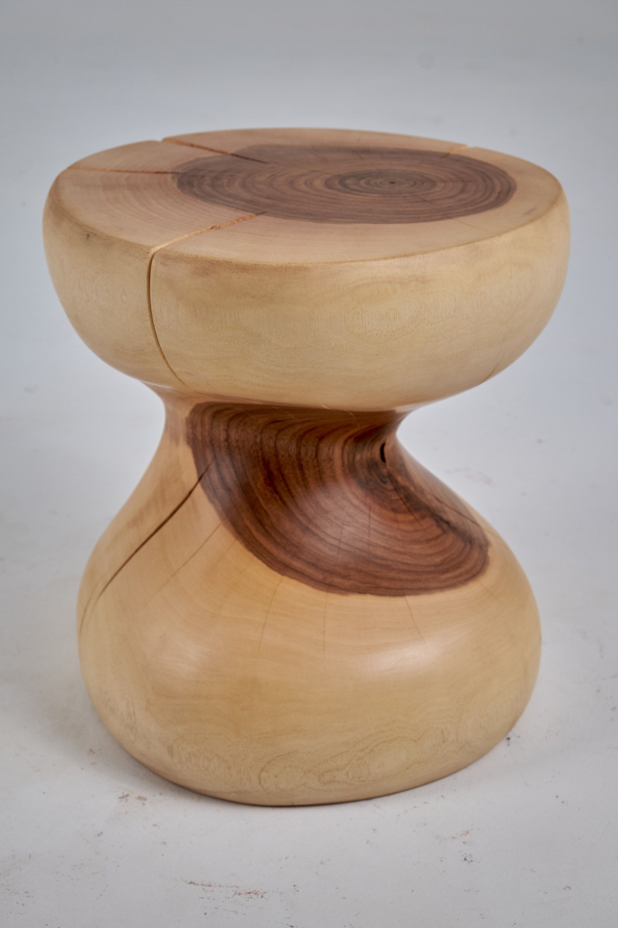 Leszy, Sculptural Side Table Carved in Solid Wood - image 13