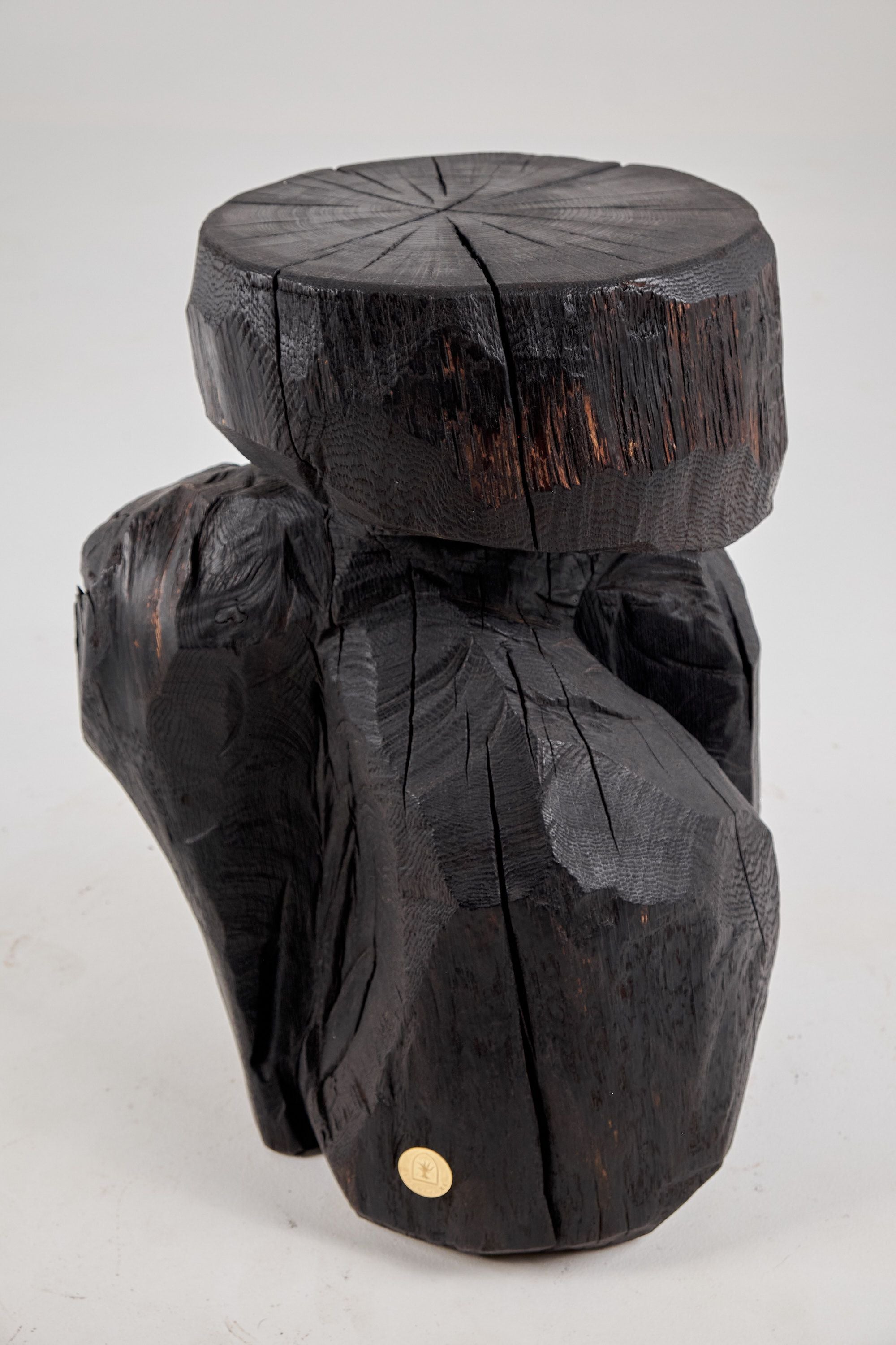 Jownik, Charred Monolith Side Table������������������