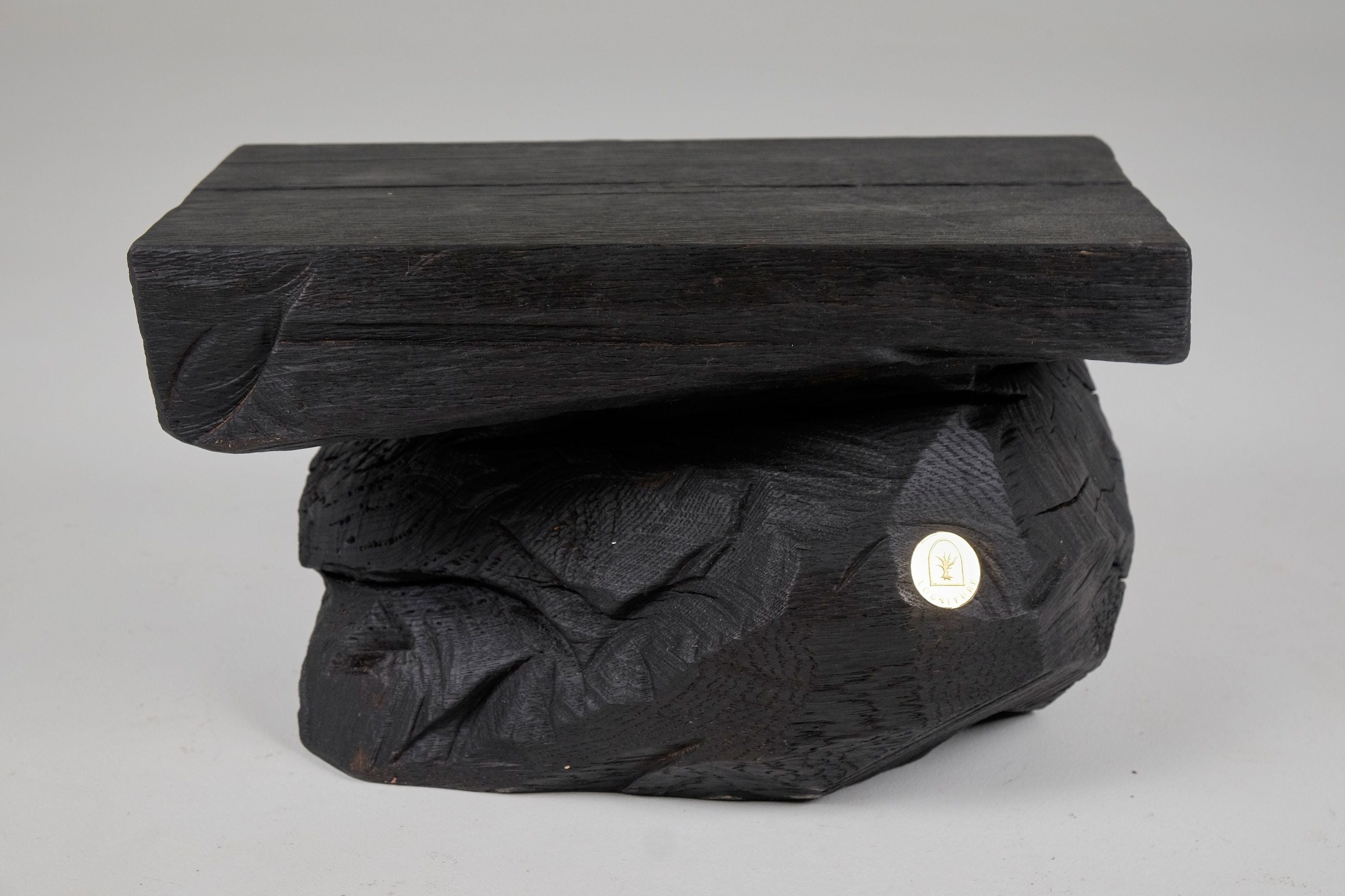 Jownik, Charred Rock Style Stool/Side Table - image 2