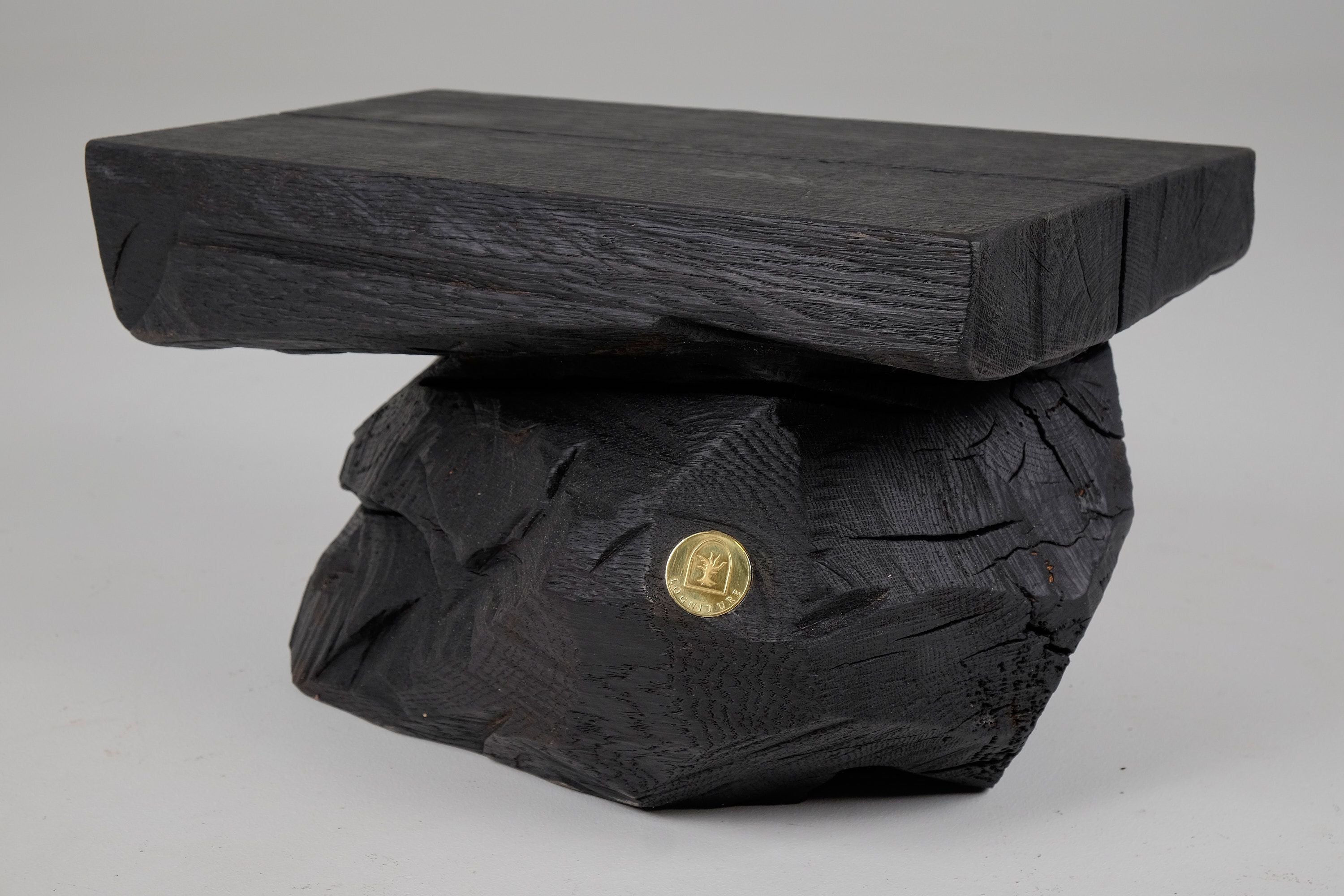 Jownik, Charred Rock Style Stool/Side Table - image 4