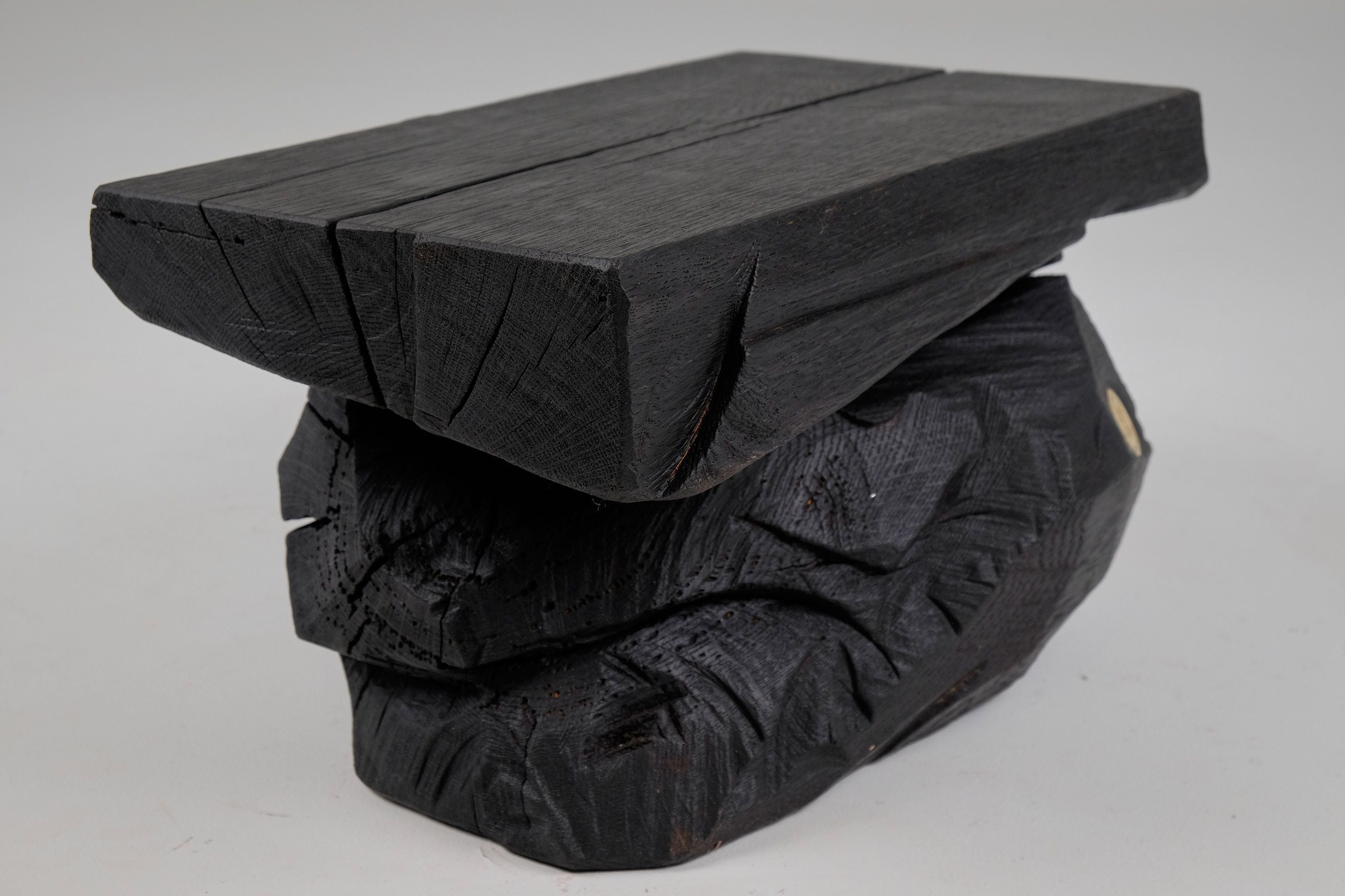 Jownik, Charred Rock Style Stool/Side Table - image 15