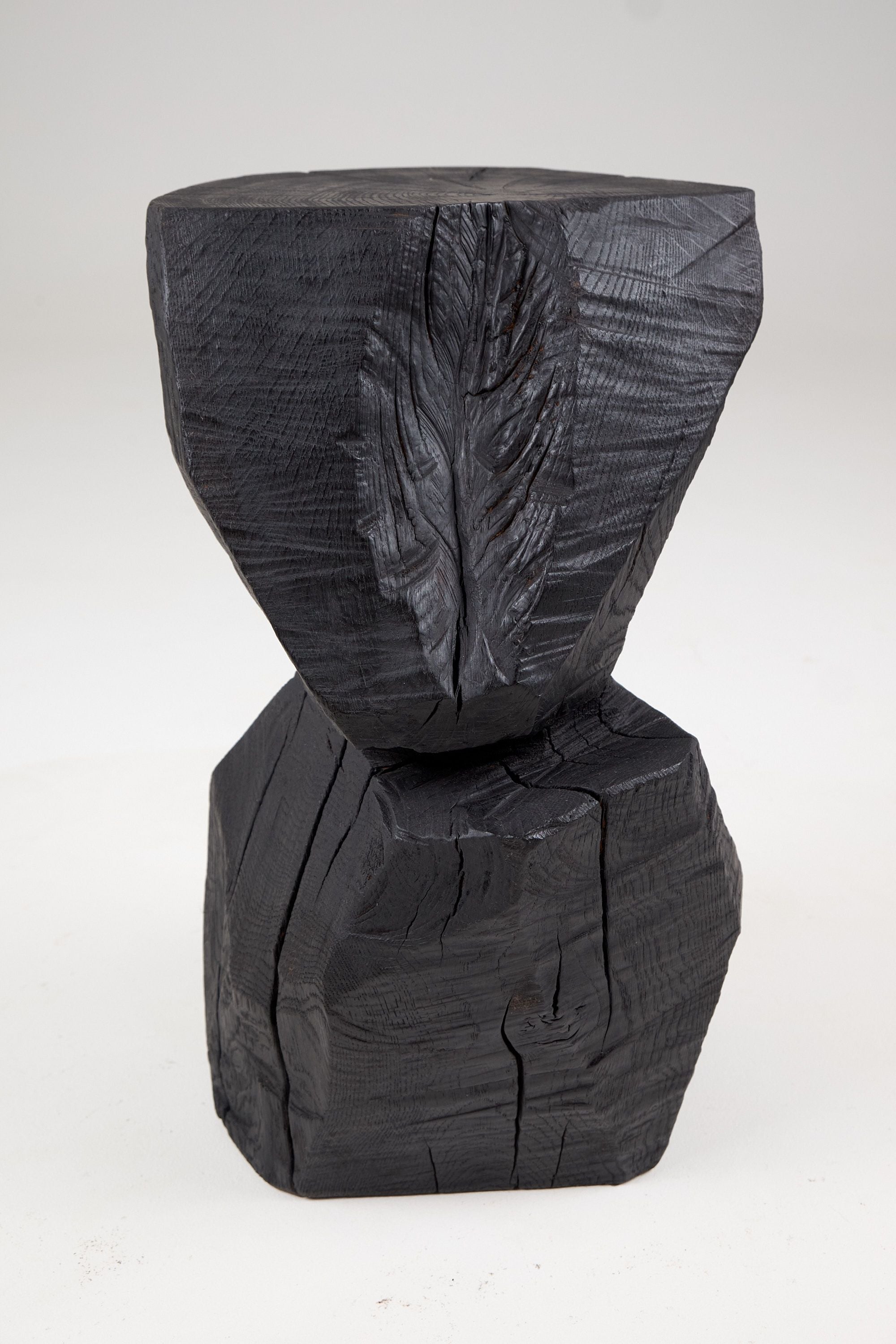 Jownik, Charred Geometric Side Table - image 2