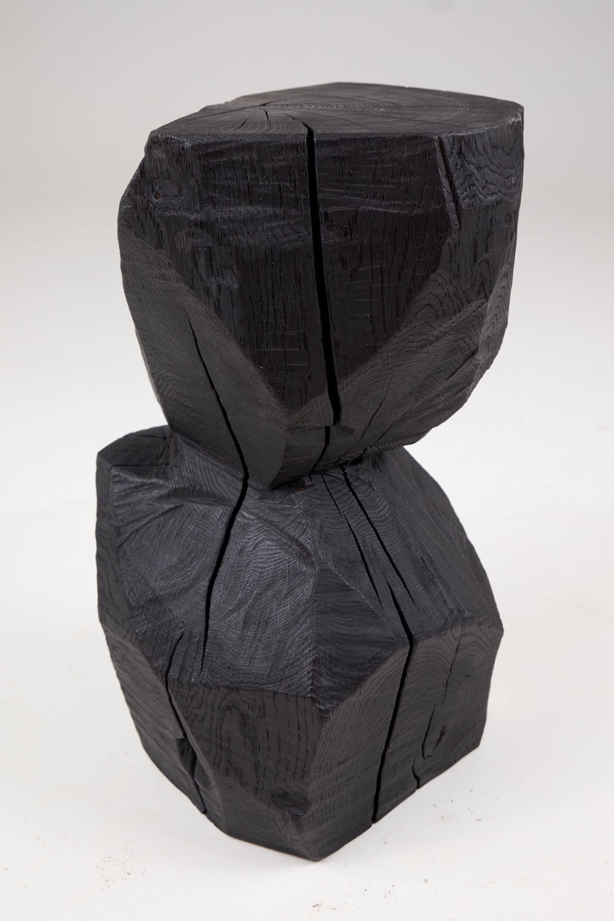 Jownik, Charred Geometric Side Table - image 4