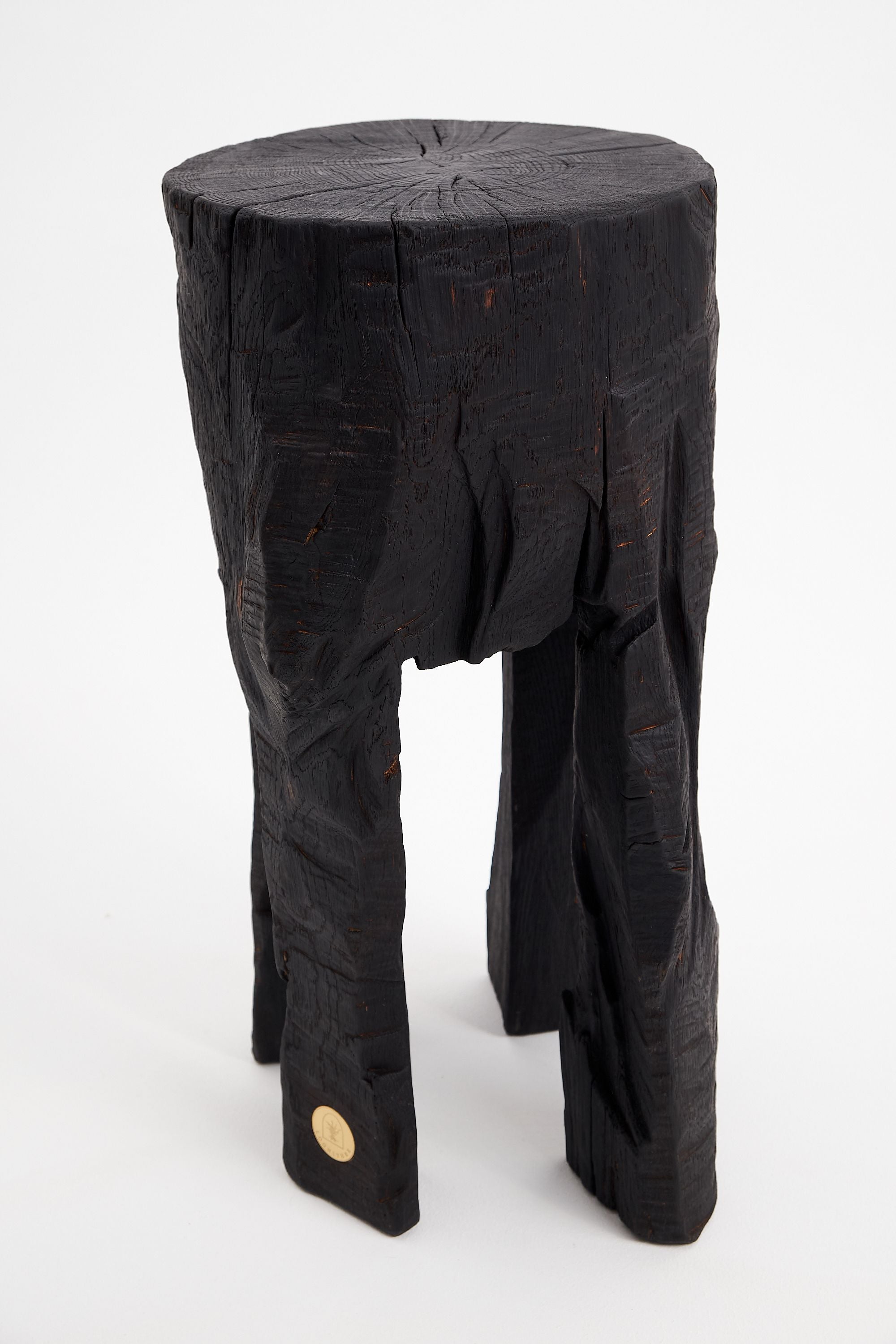 Jownik, Sculptural Charred High Side Table - image 5