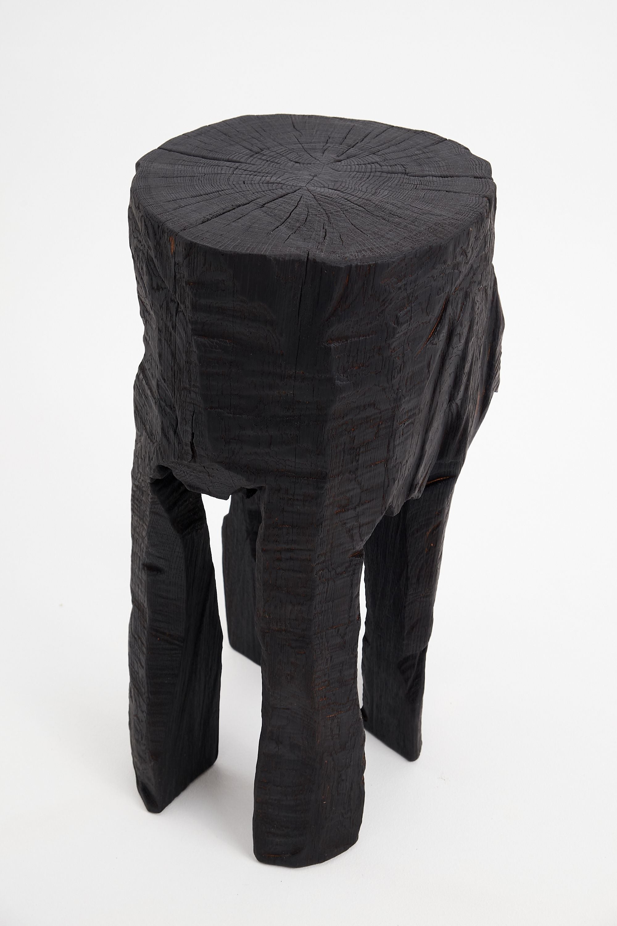 Jownik, Sculptural Charred High Side Table - image 13