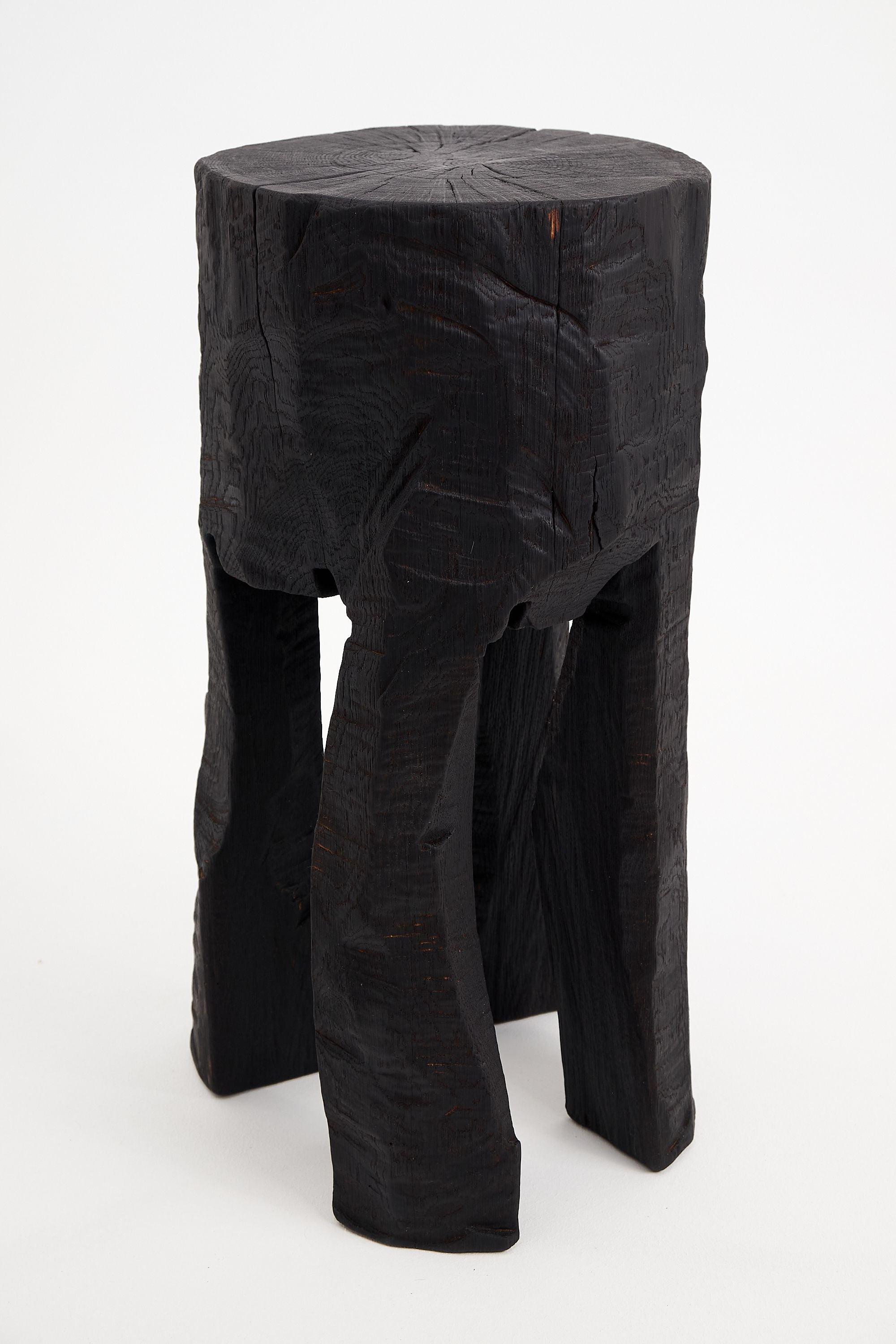 Jownik, Sculptural Charred High Side Table - image 8
