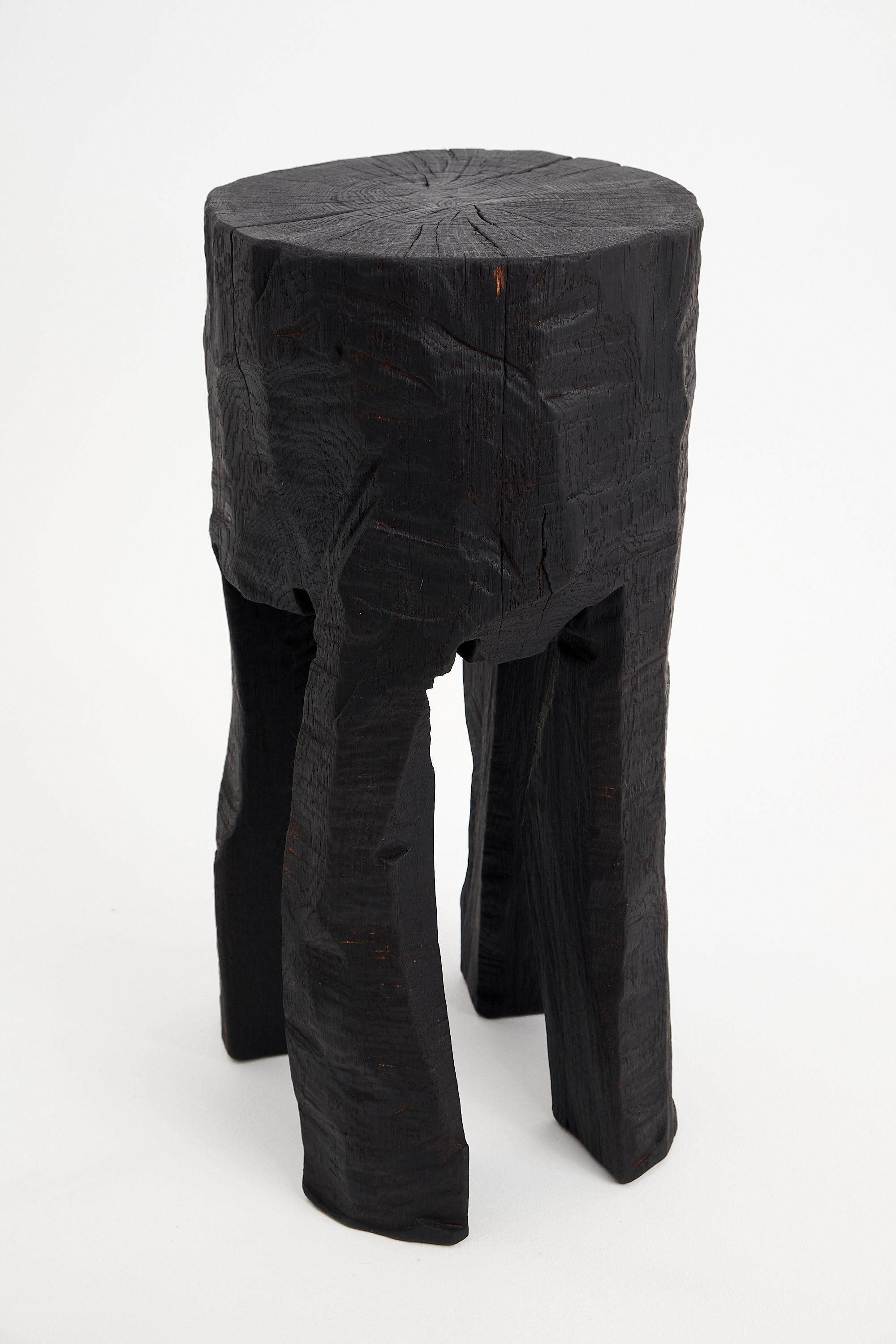 Jownik, Sculptural Charred High Side Table - image 10
