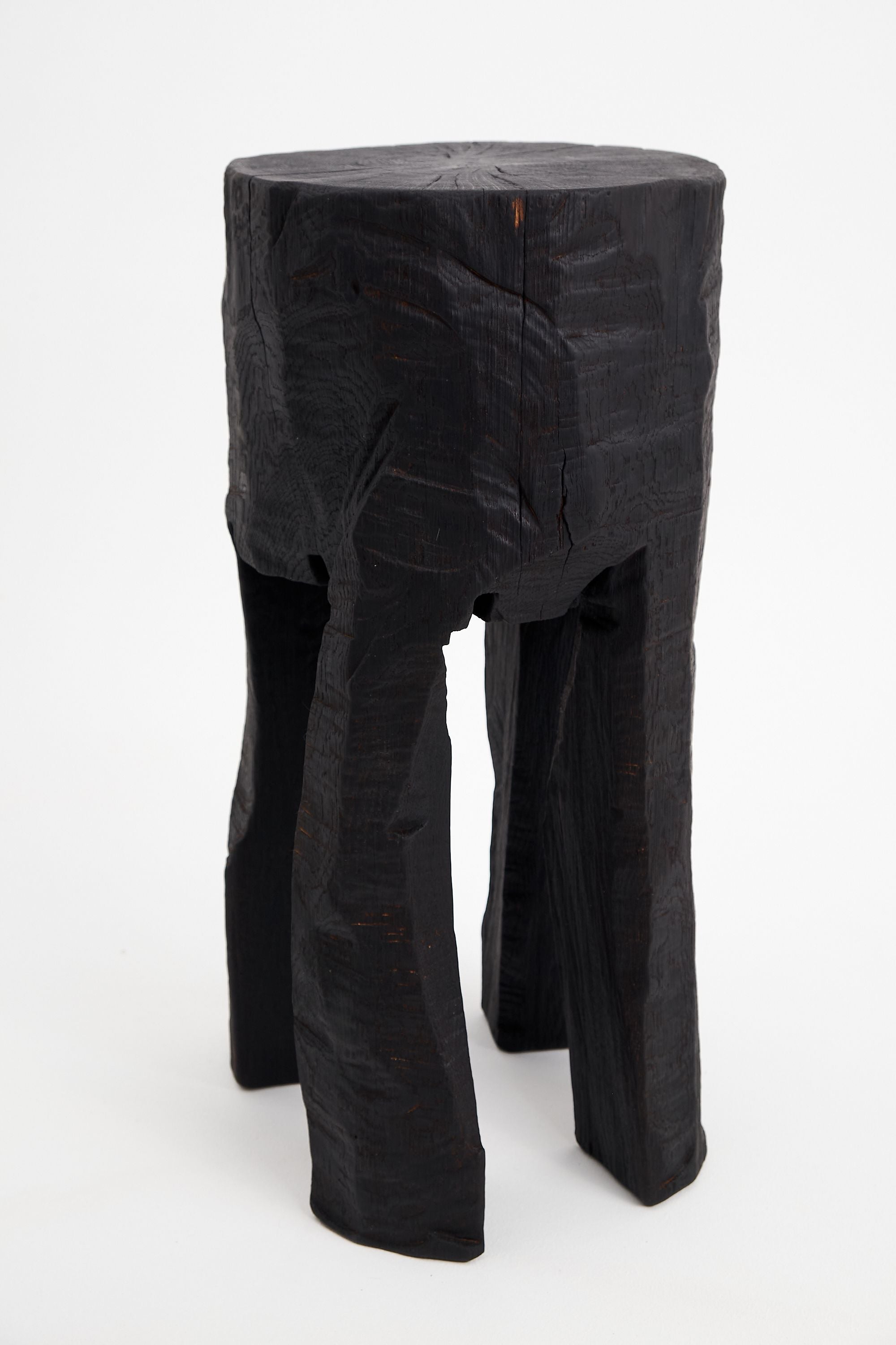 Jownik, Sculptural Charred High Side Table - image 9