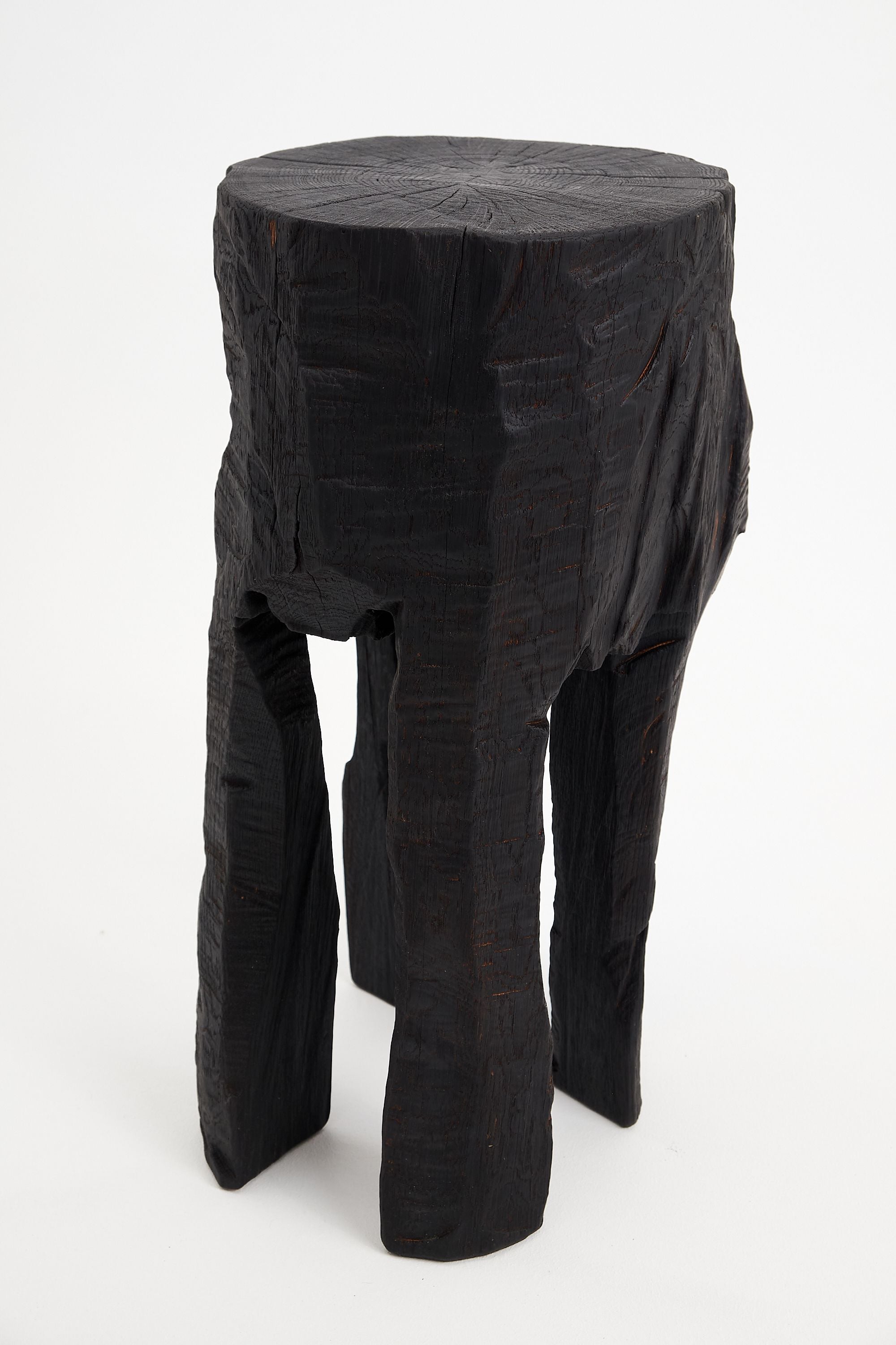 Jownik, Sculptural Charred High Side Table - image 11
