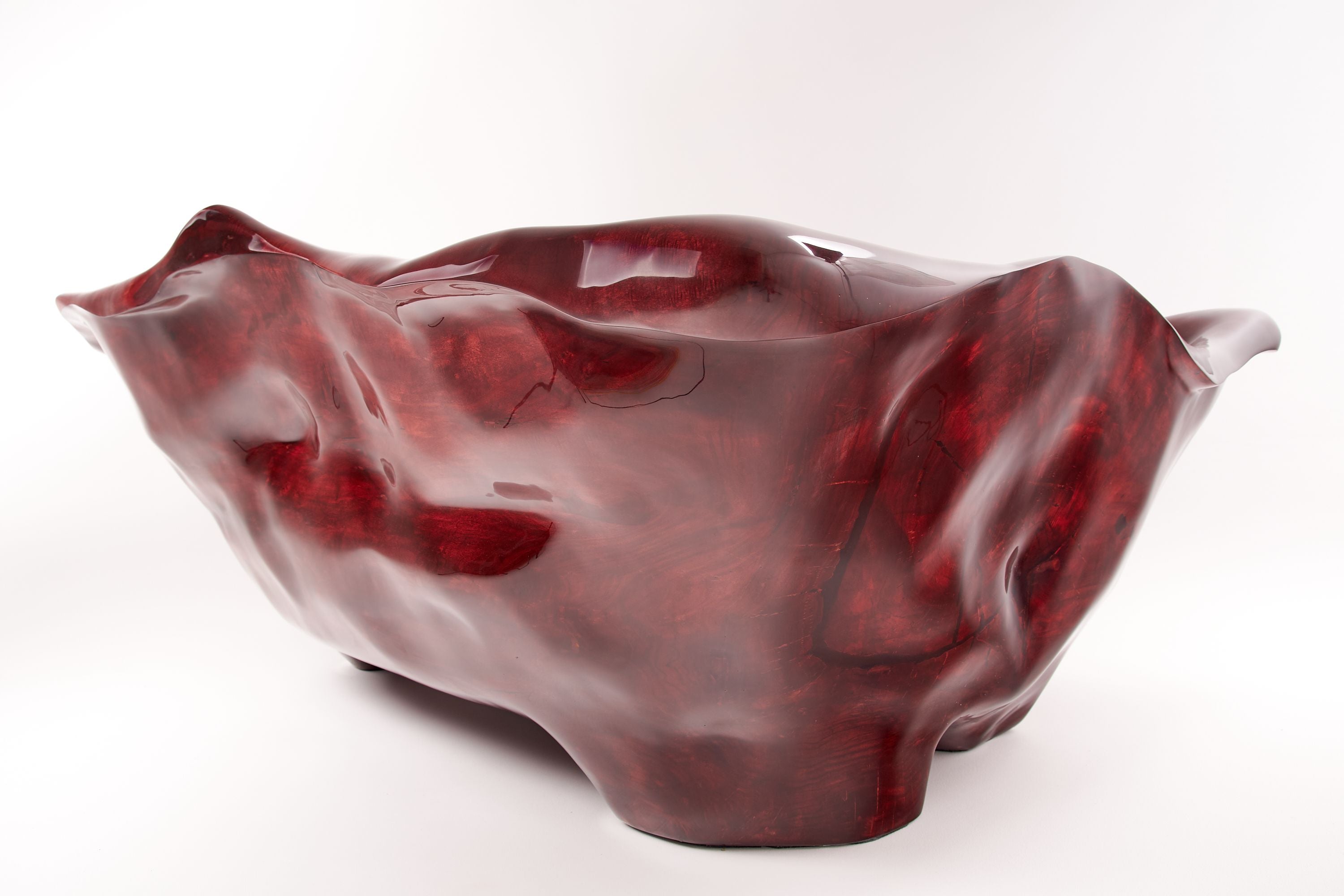 Sculpted Live Edge Solid Wood Bathtub - image 11