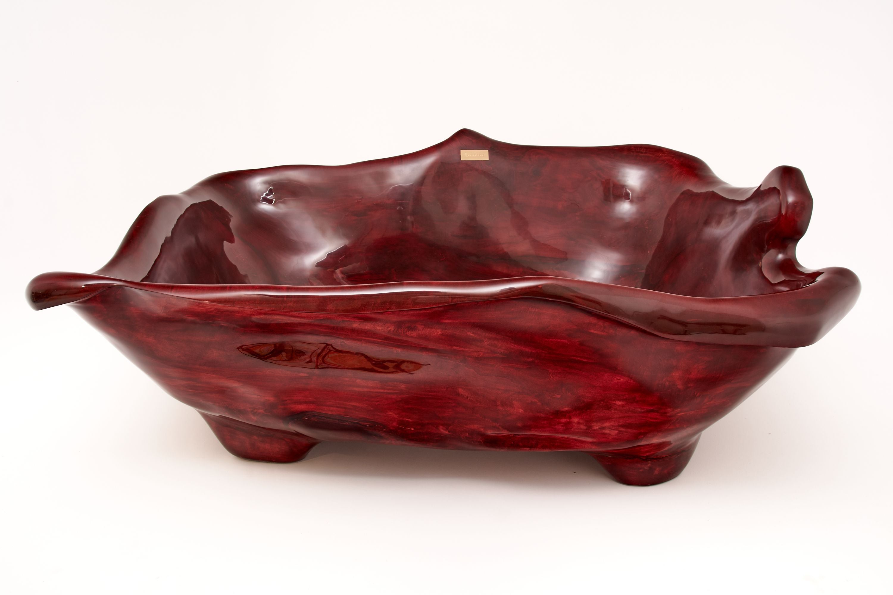 Sculpted Live Edge Solid Wood Bathtub - image 4