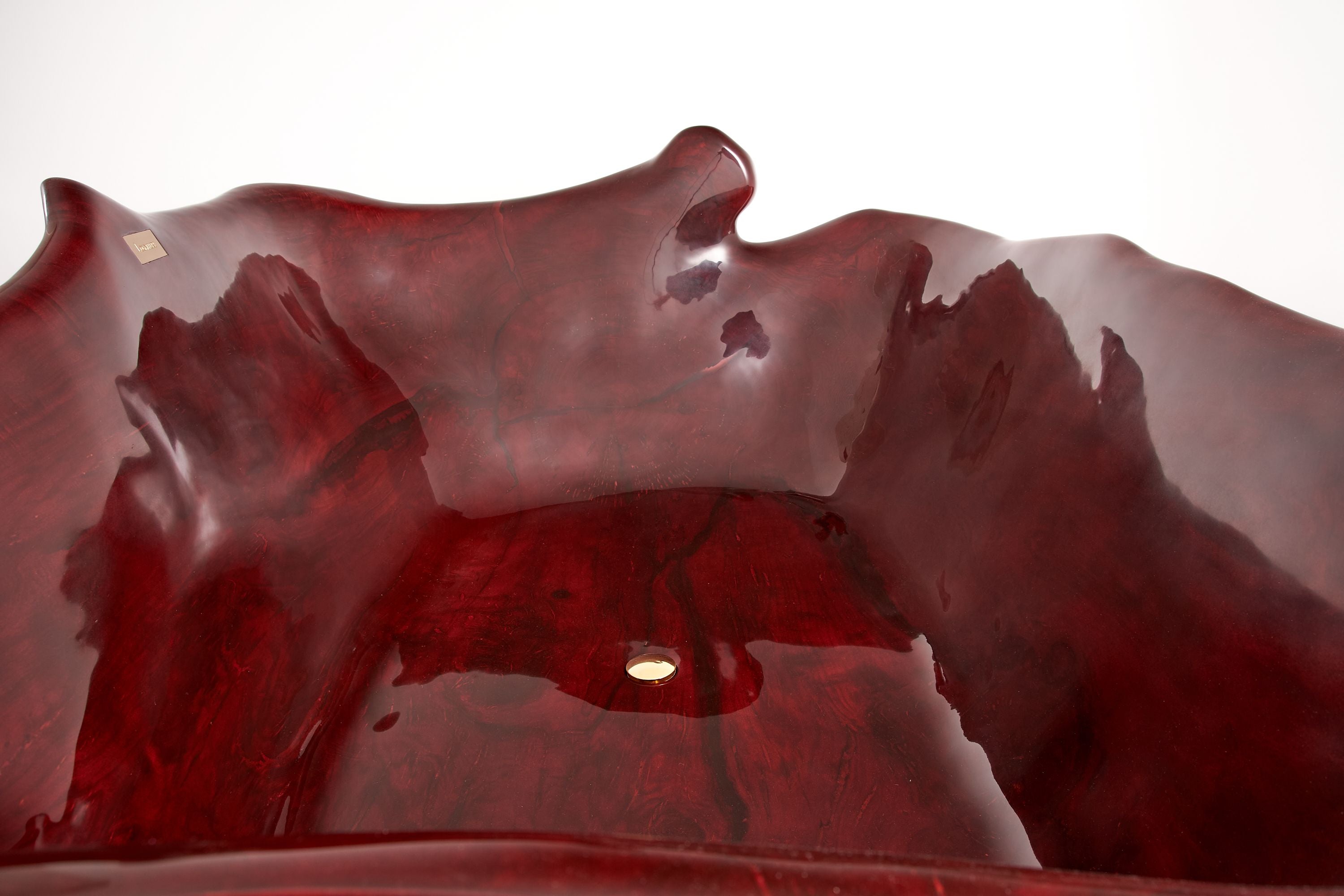 Sculpted Live Edge Solid Wood Bathtub - image 7