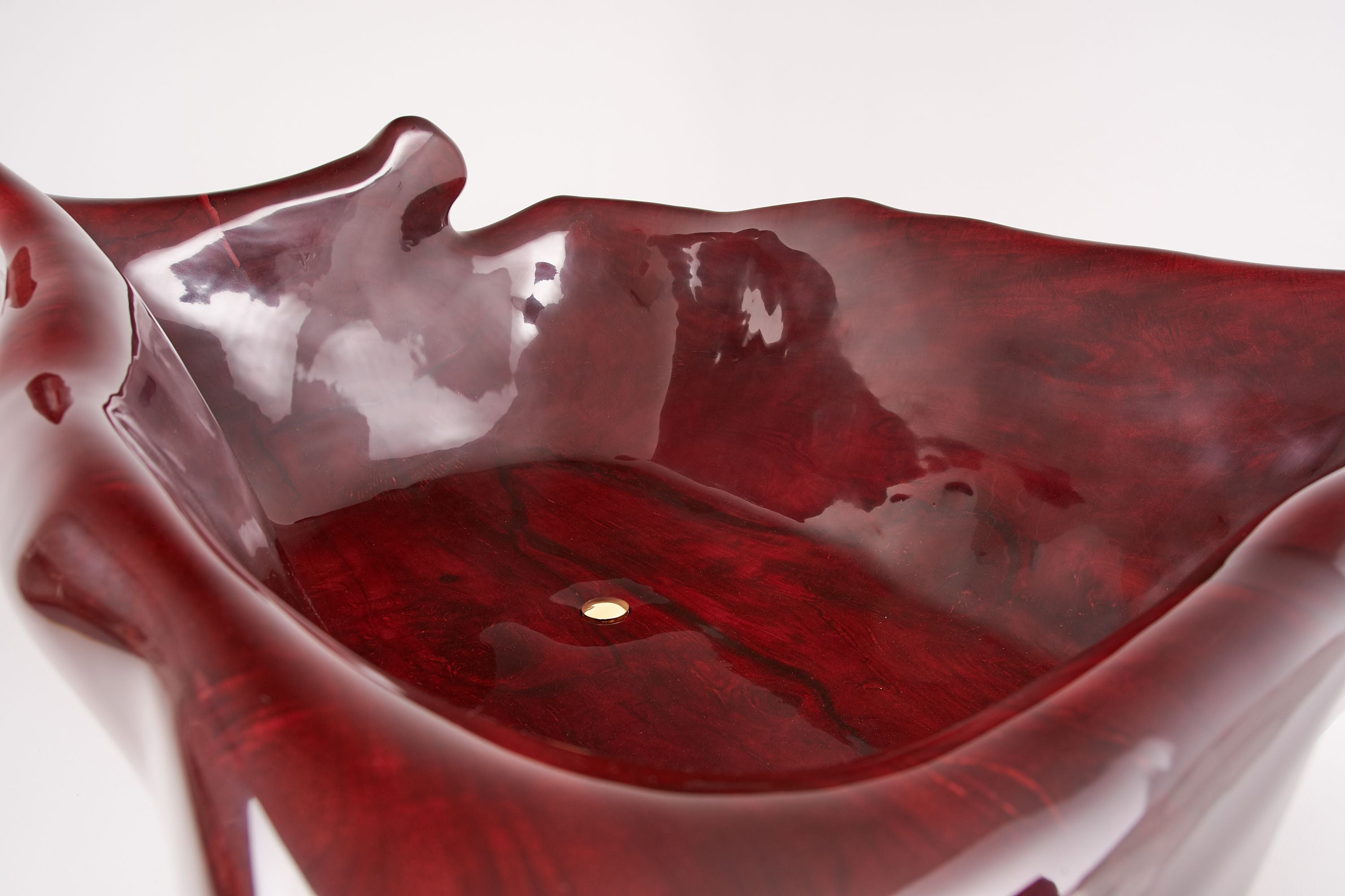 Sculpted Live Edge Solid Wood Bathtub - image 8