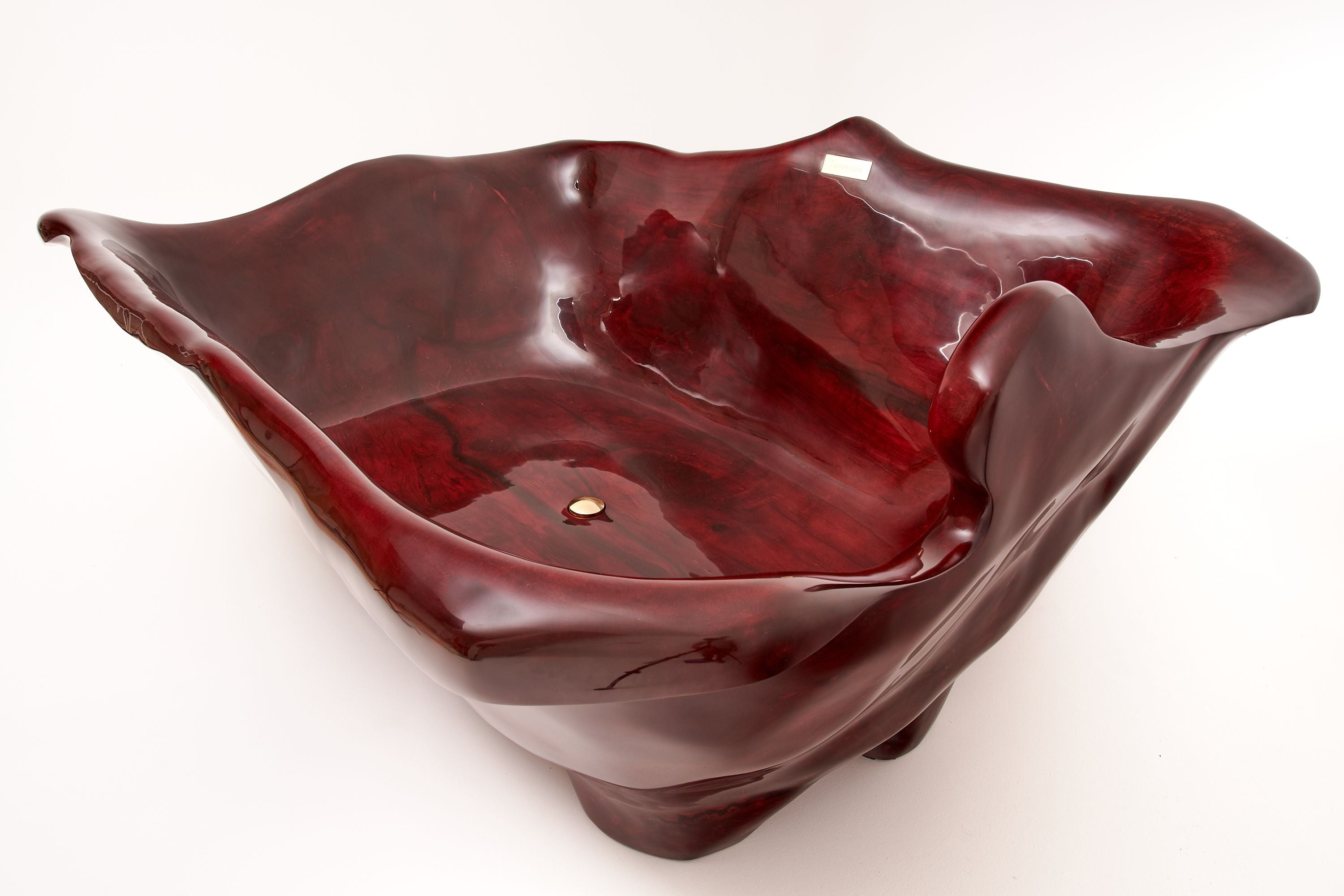 Sculpted Live Edge Solid Wood Bathtub - image 18