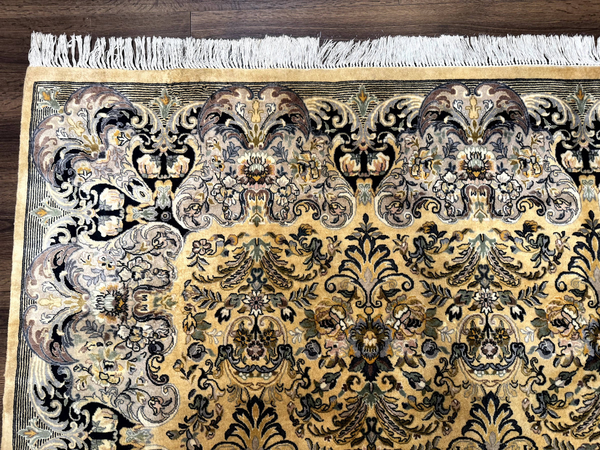 Pak Persian Rug 8x10, Allover Pattern, Fine 225 KPSI, Cream - Jewel Rugs, view 7