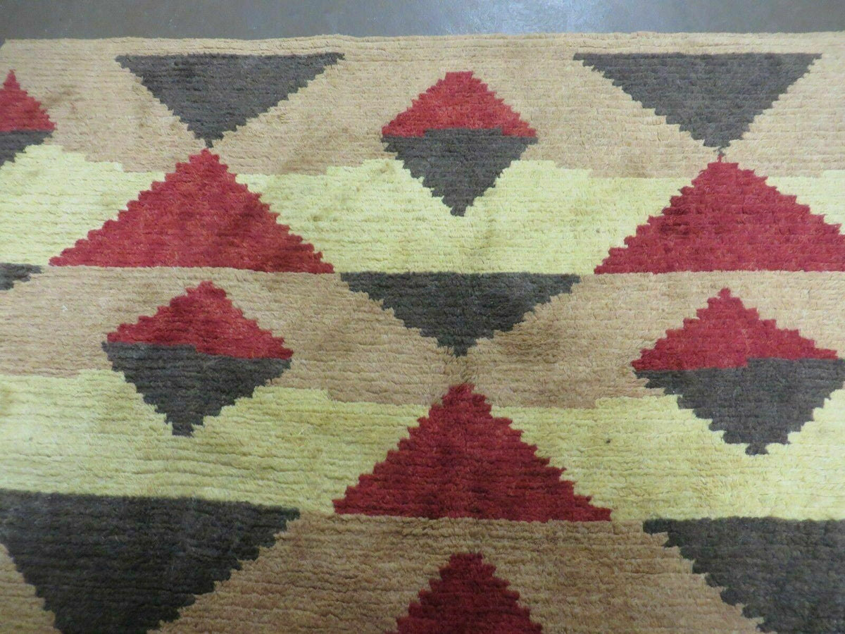 6' X 8' Handmade Tibetan Nepal Chinese Wool Rug Art Deco Contemporary Modern - Jewel Rugs, view 4