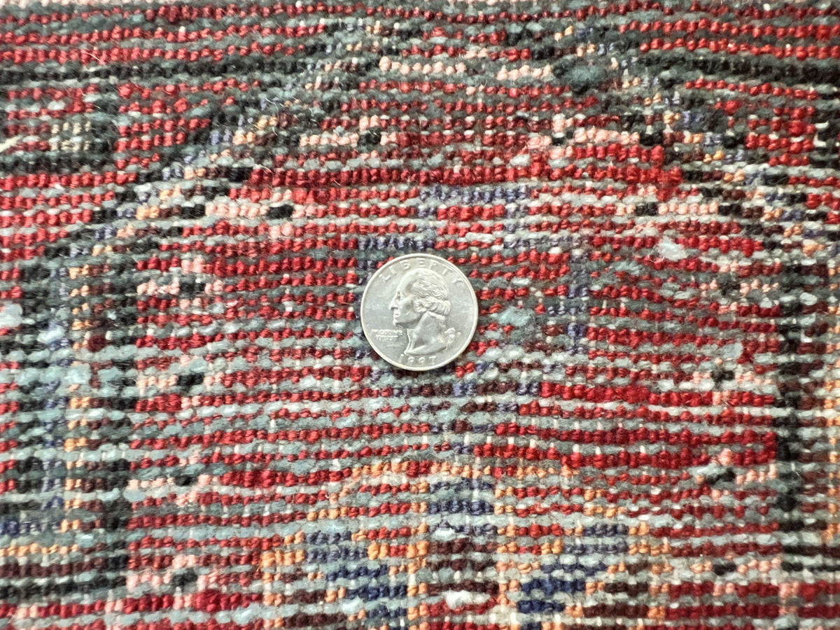 Antique Persian Tribal Rug 4x7, Red, Geometric Medallion, Handmade, Wool, Persian Zanjan Rug - Jewel Rugs, view 13