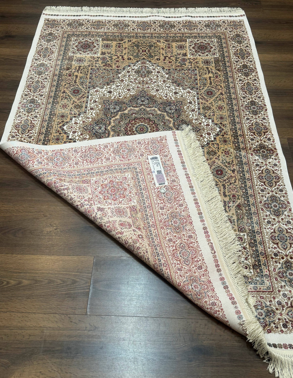 Turkish Memluk Silk Rug 4x6, Hereke Carpet, Bamboo Silk, New - Jewel Rugs, view 12