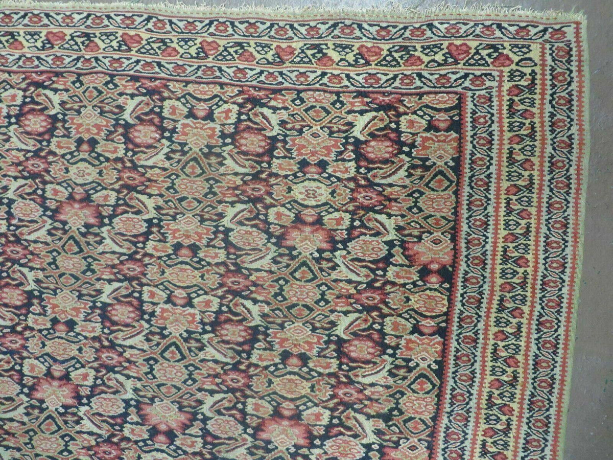 4' X7' Antique Handmade Turkish Wool Kilim Soumak Flat Weave Rug Tribal Organic - Jewel Rugs, view 8