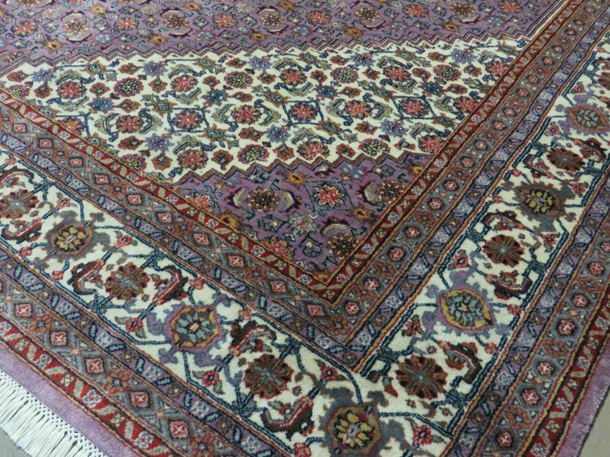 8' X 10' Vintage Fine Handmade India Wool Rug Hand Knotted Carpet Detailed Nice - Jewel Rugs, view 10