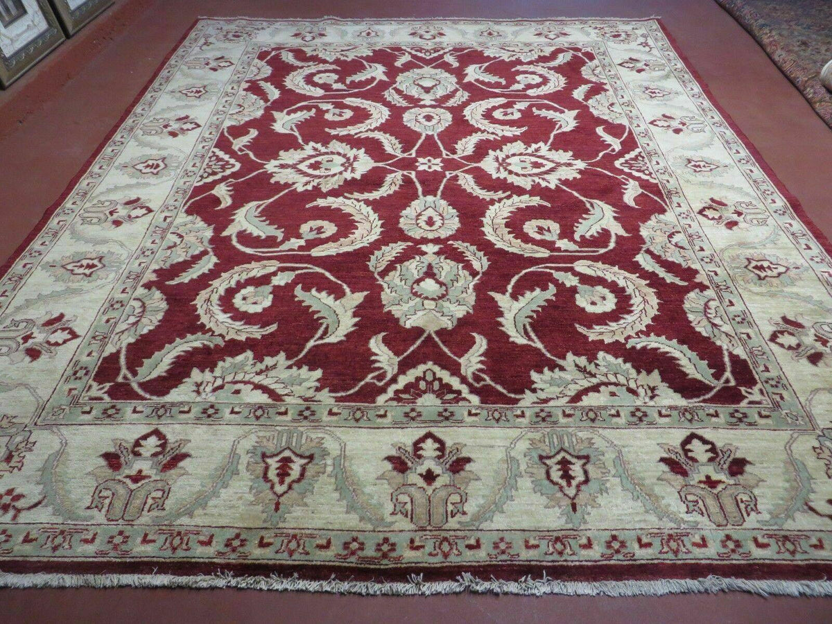 8' X 10' Vintage Fine Handmade Peshawar Agra Chobi Rug - Jewel Rugs, view 2