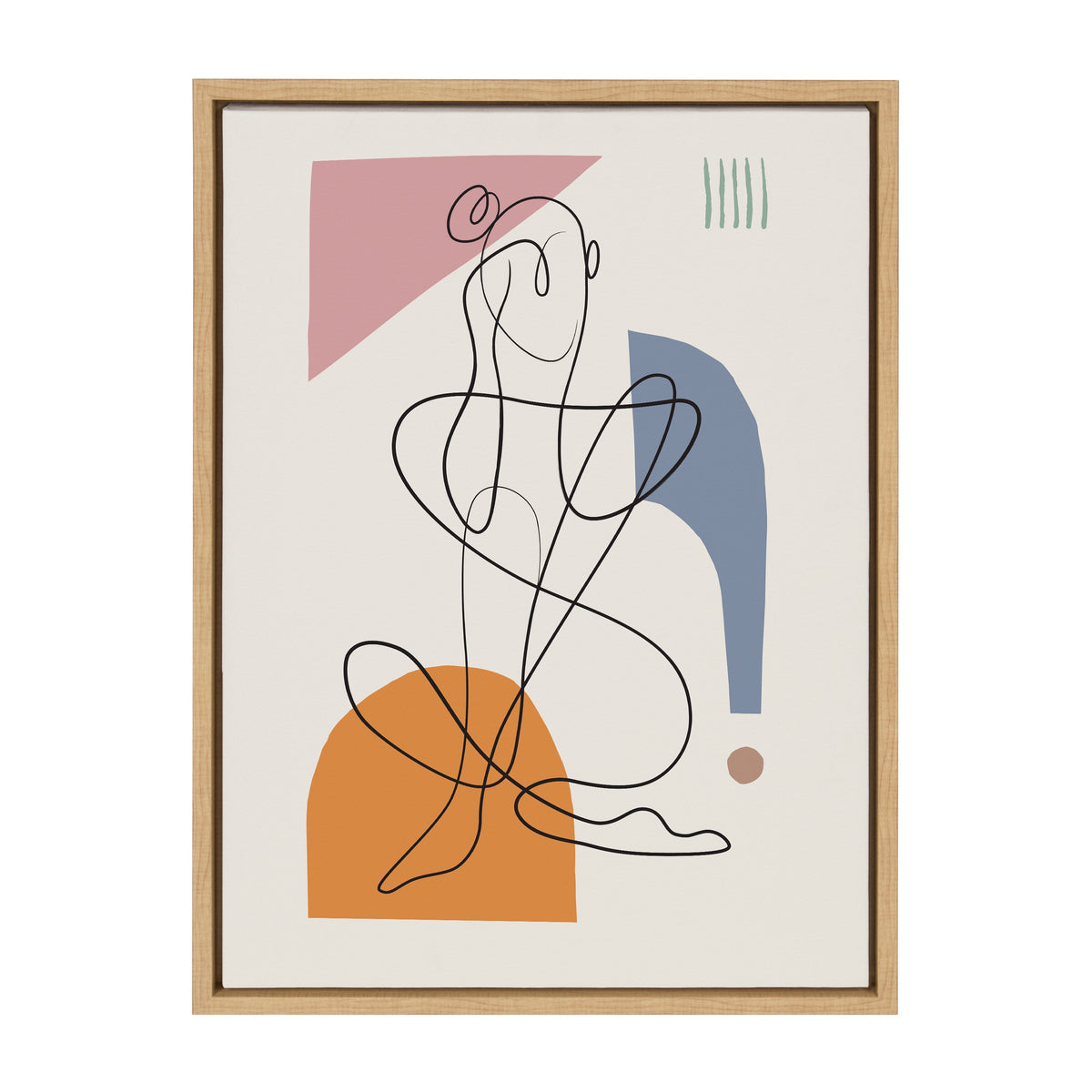 Sylvie Thinking of You Framed Canvas by Rachel Lee 3 Birdies Studio