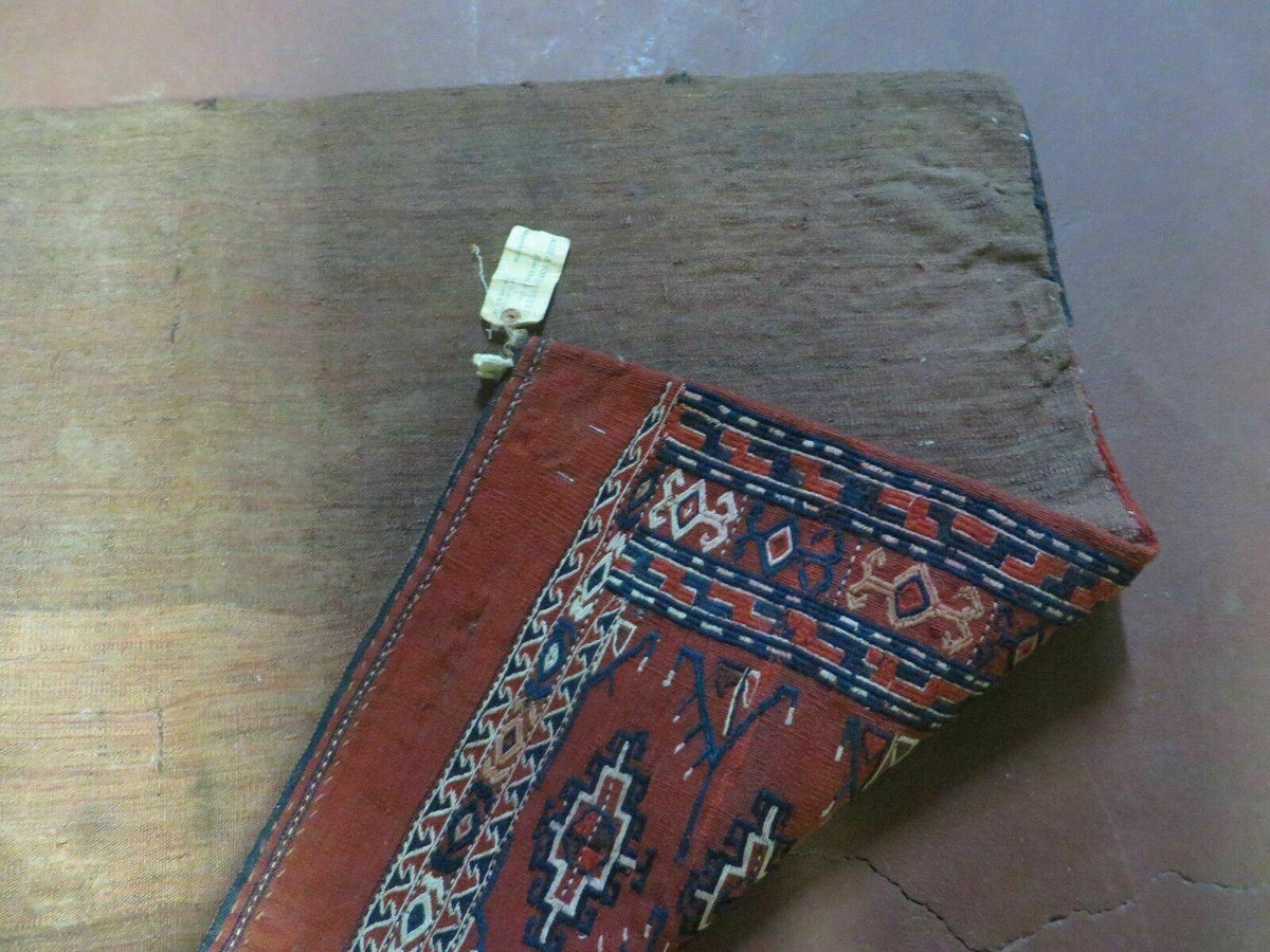 2'8" X 4' Antique Handmade Tribal Wool Rug Pillow Case Yamud Flat Weave Diamond - Jewel Rugs, view 11