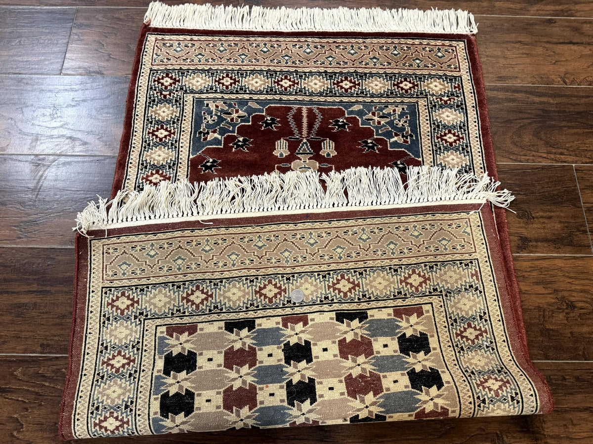 Small Pakistani Bokhara Prayer Rug 2.7 x 4 - Jewel Rugs, view 12