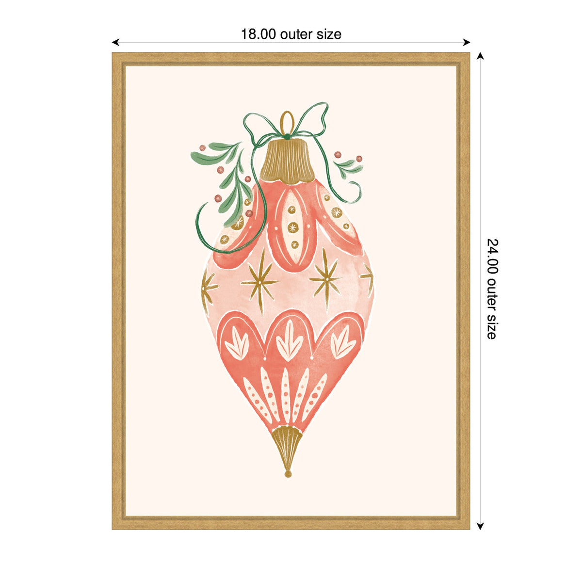 Sylvie Framed Canvas Holiday Ornament Collection 1 by Jill Labieniec