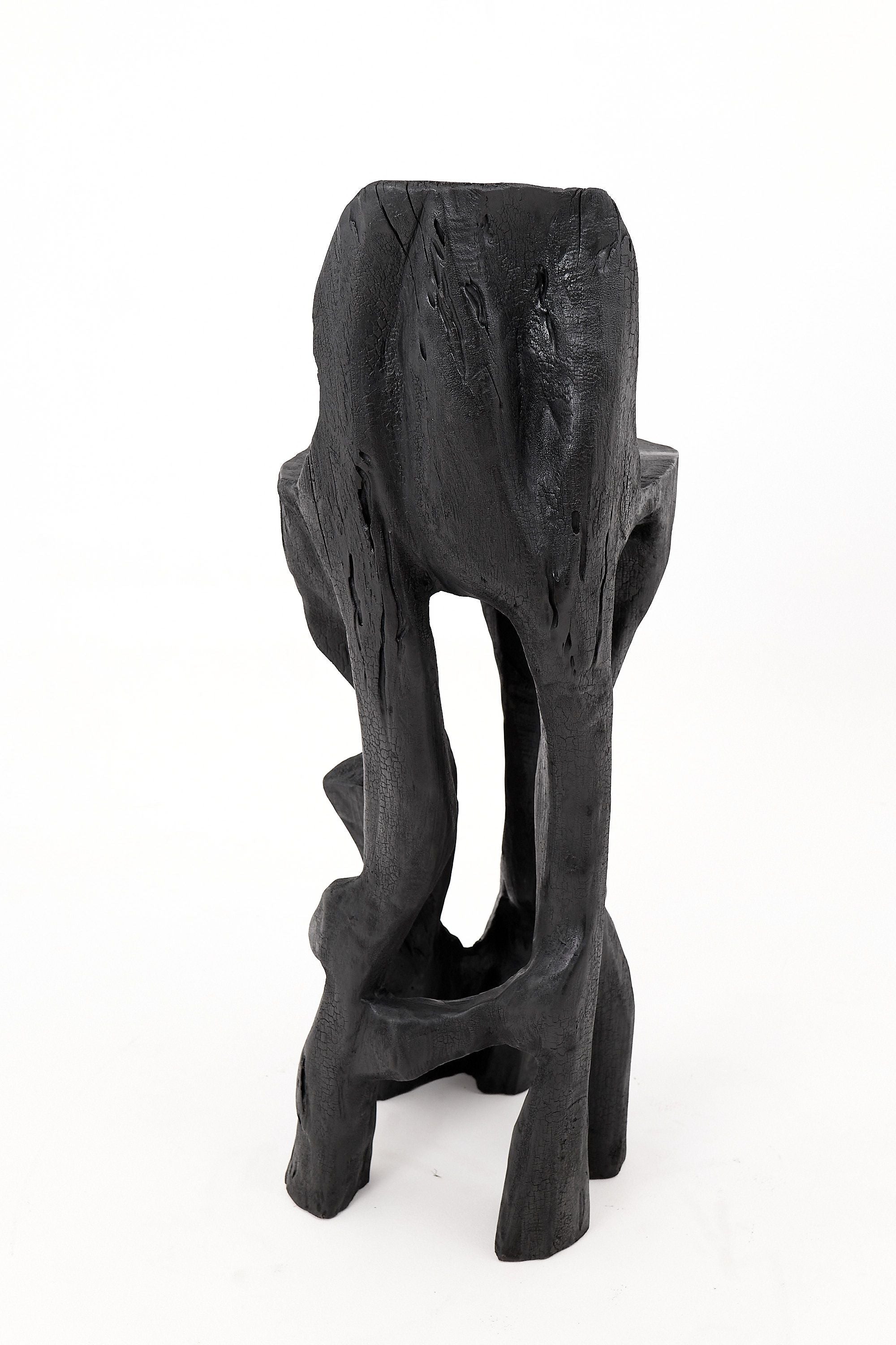 Makha, Solid Wood Sculptural Bar Chair, Original Contemporary Design, Logniture - image 5