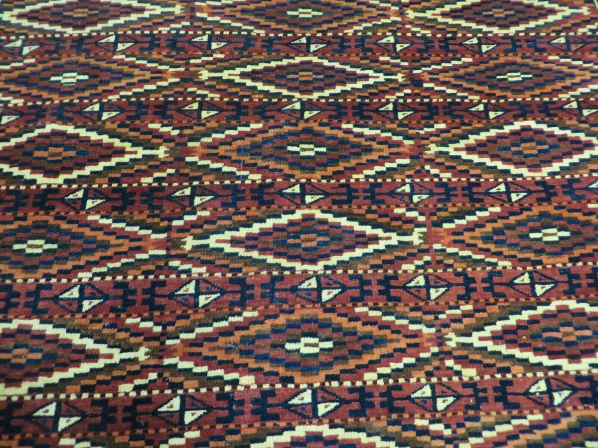 4' X 8' Antique Handmade Russian Bokhara Turkoman Yamud Wool Rug Carpet Nice - Jewel Rugs, view 5