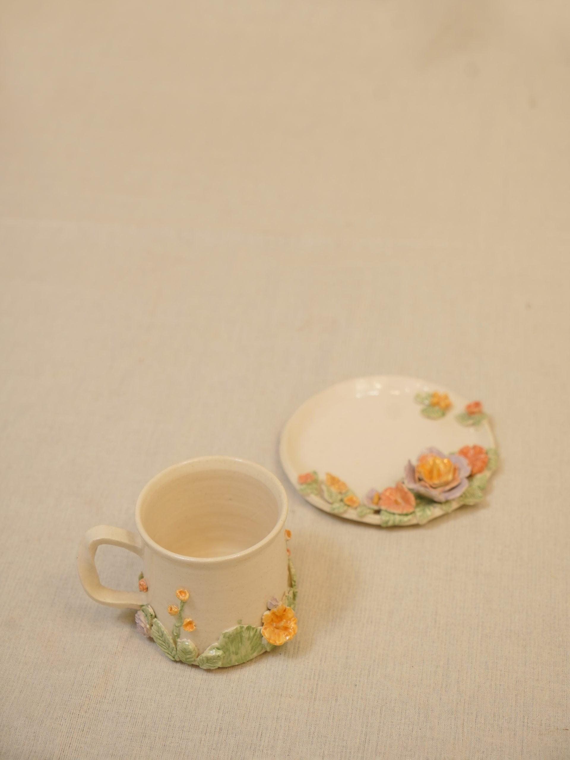 Garden Sip - Floral Mug & Saucer Set