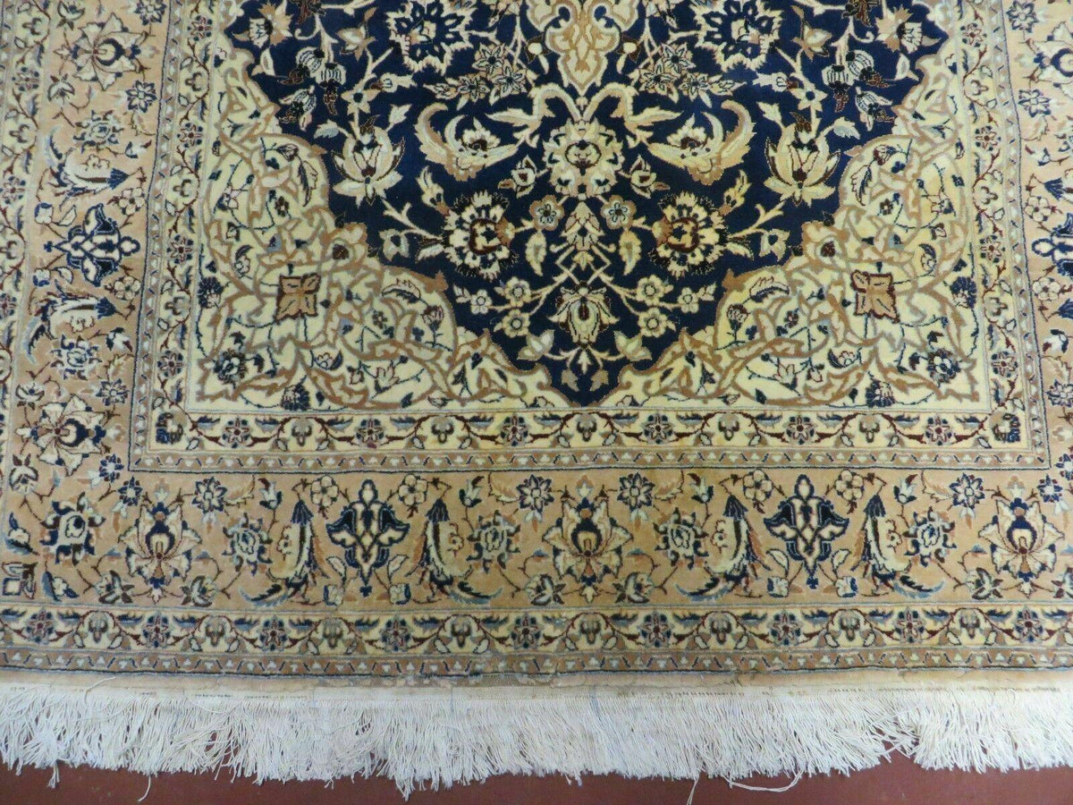 4' X 6' Handmade Ultra Fine India Floral Oriental Wool Silk Rug Hand Knotted - Jewel Rugs, view 5